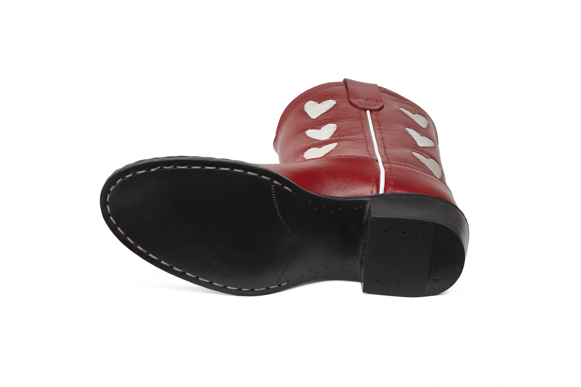Boots Hearts Red