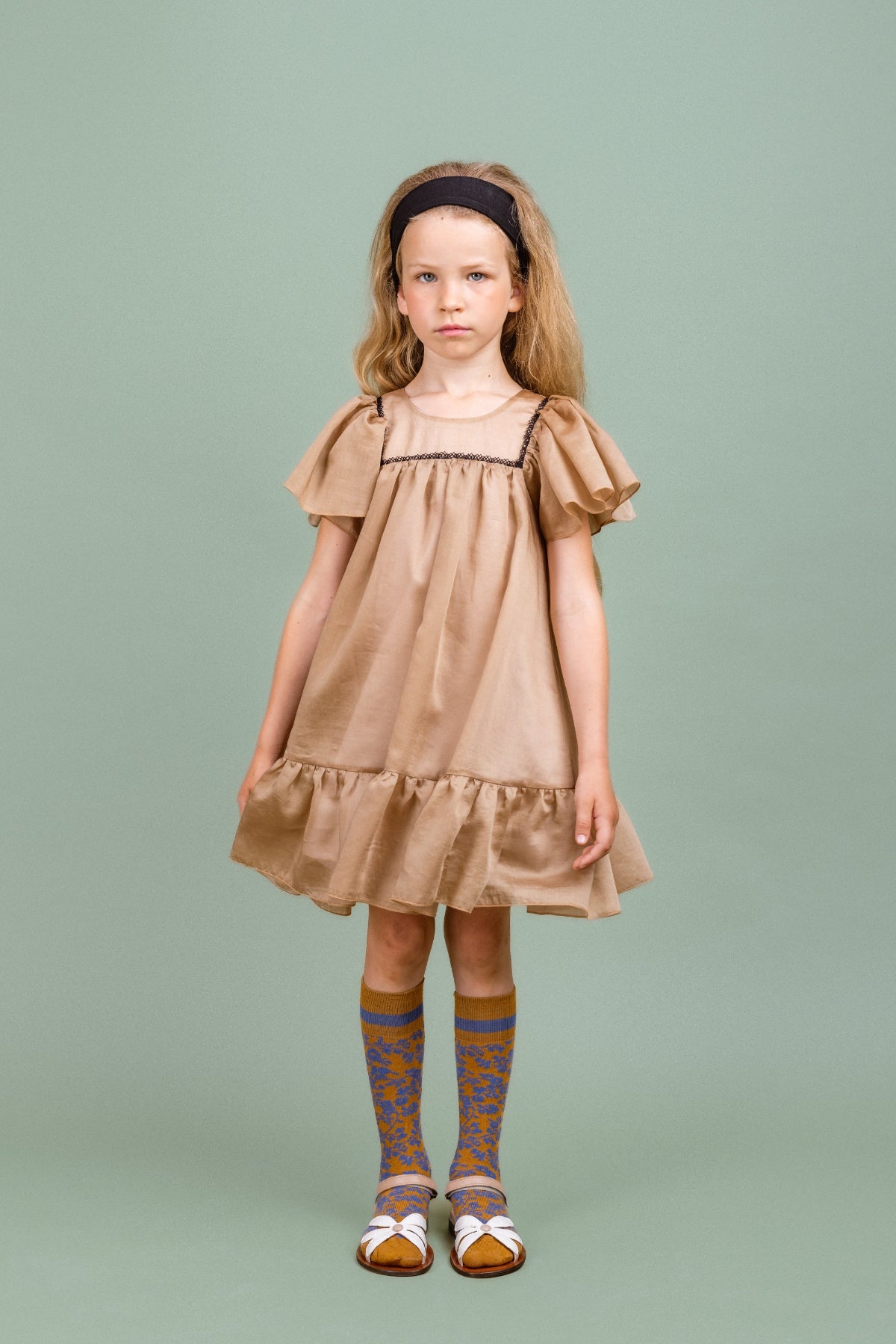 Chiffon Dress Cheer, Brown