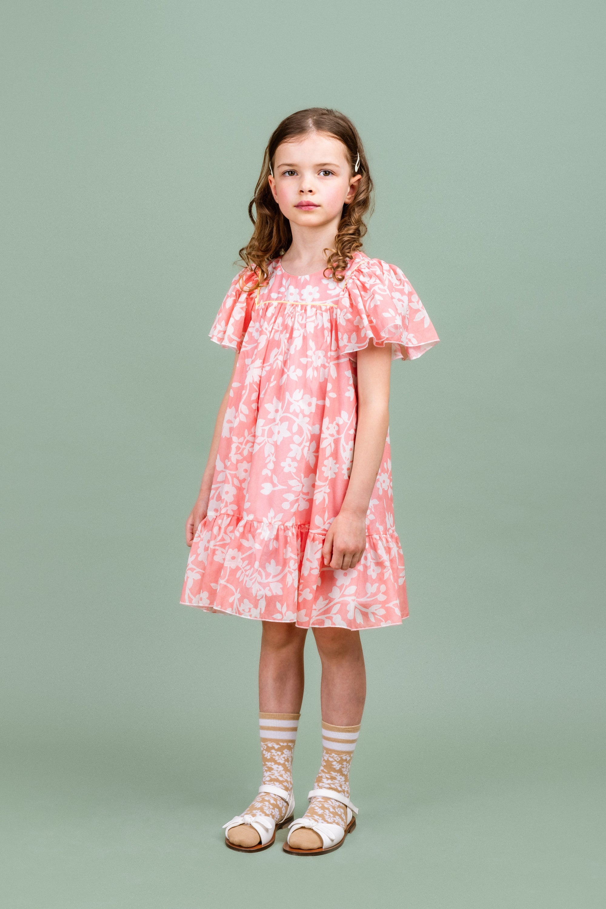 Cotton Chiffon Dress Mimi, Pink