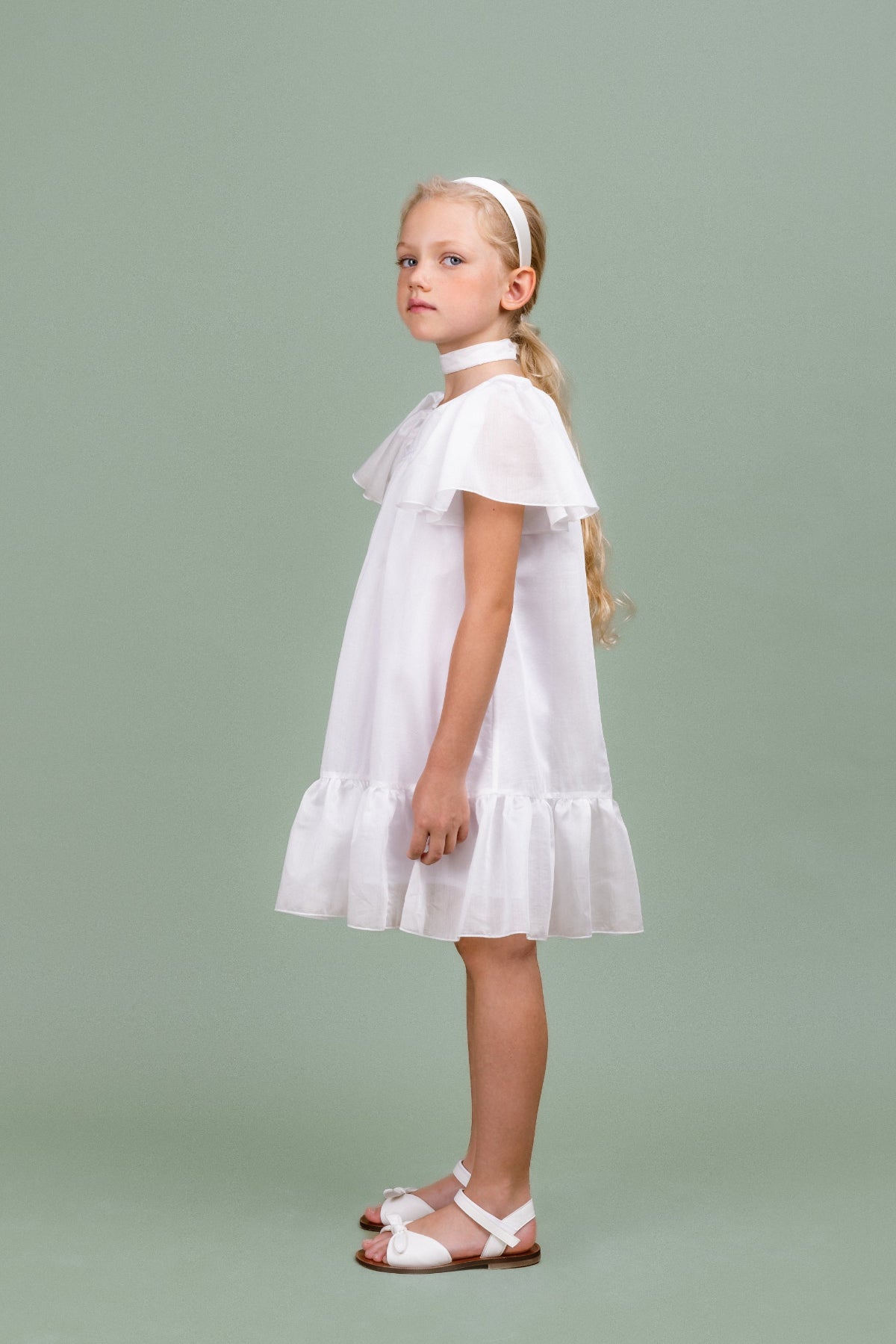 Chiffon Dress Cheer, White