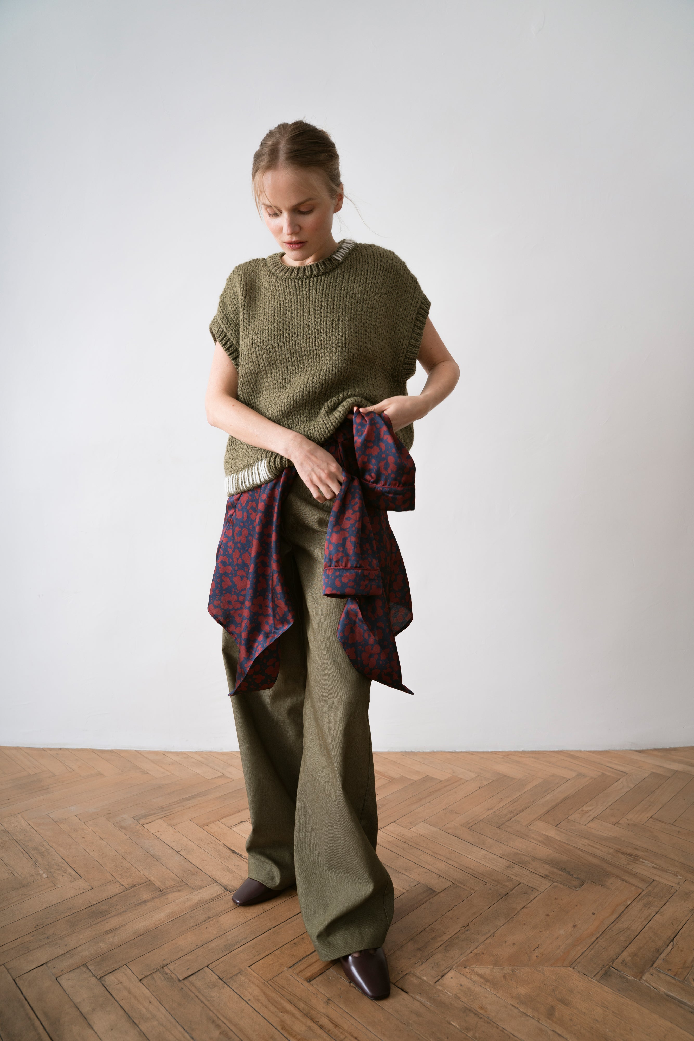 Denim Women's Trousers Henri, Green