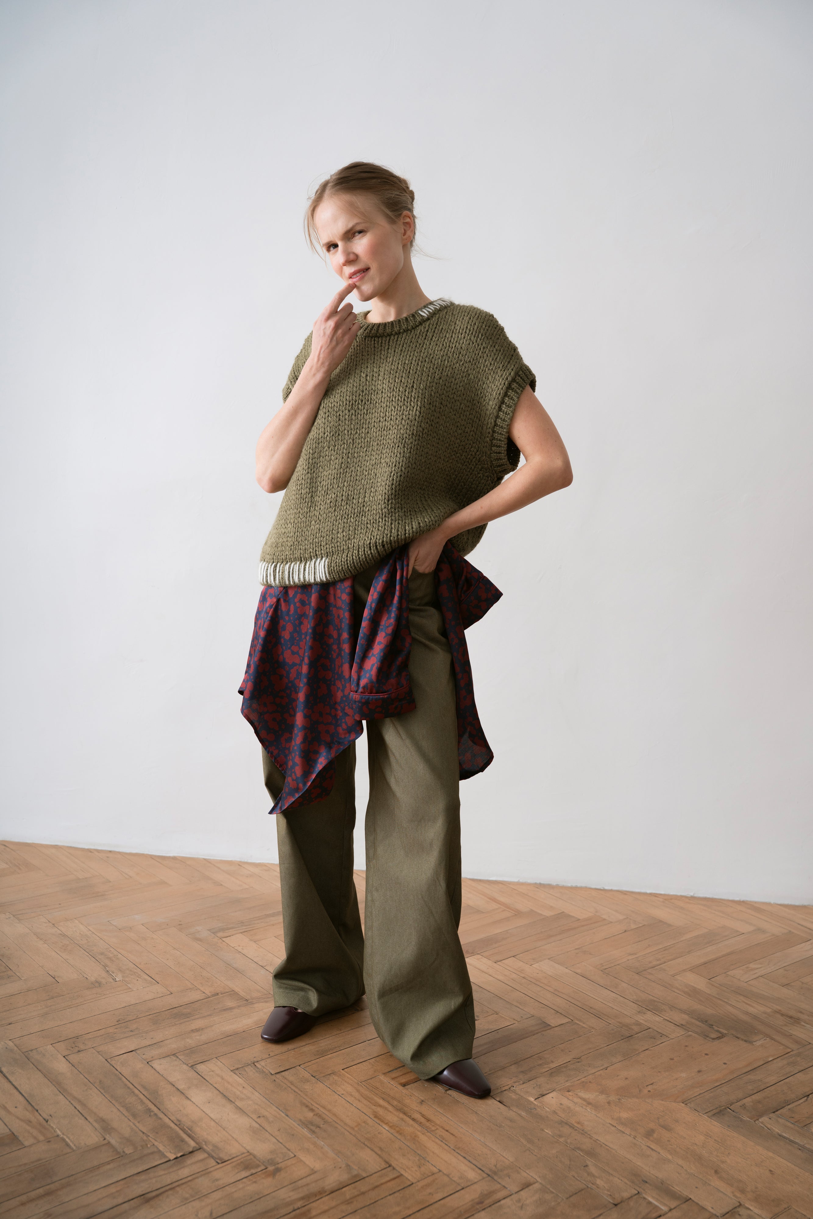 Denim Women's Trousers Henri, Green