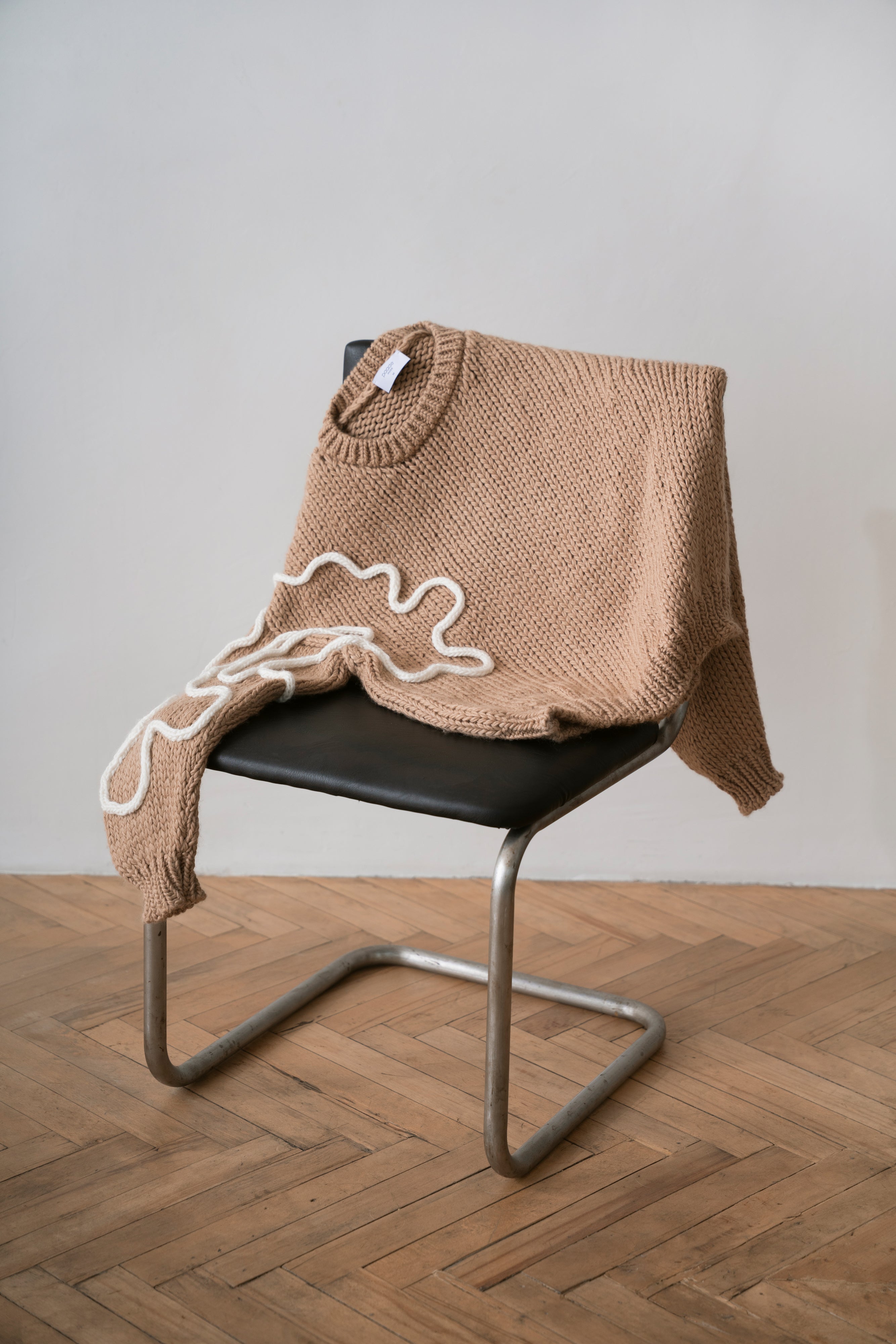 Wool Women's Sweater Leona, Beige