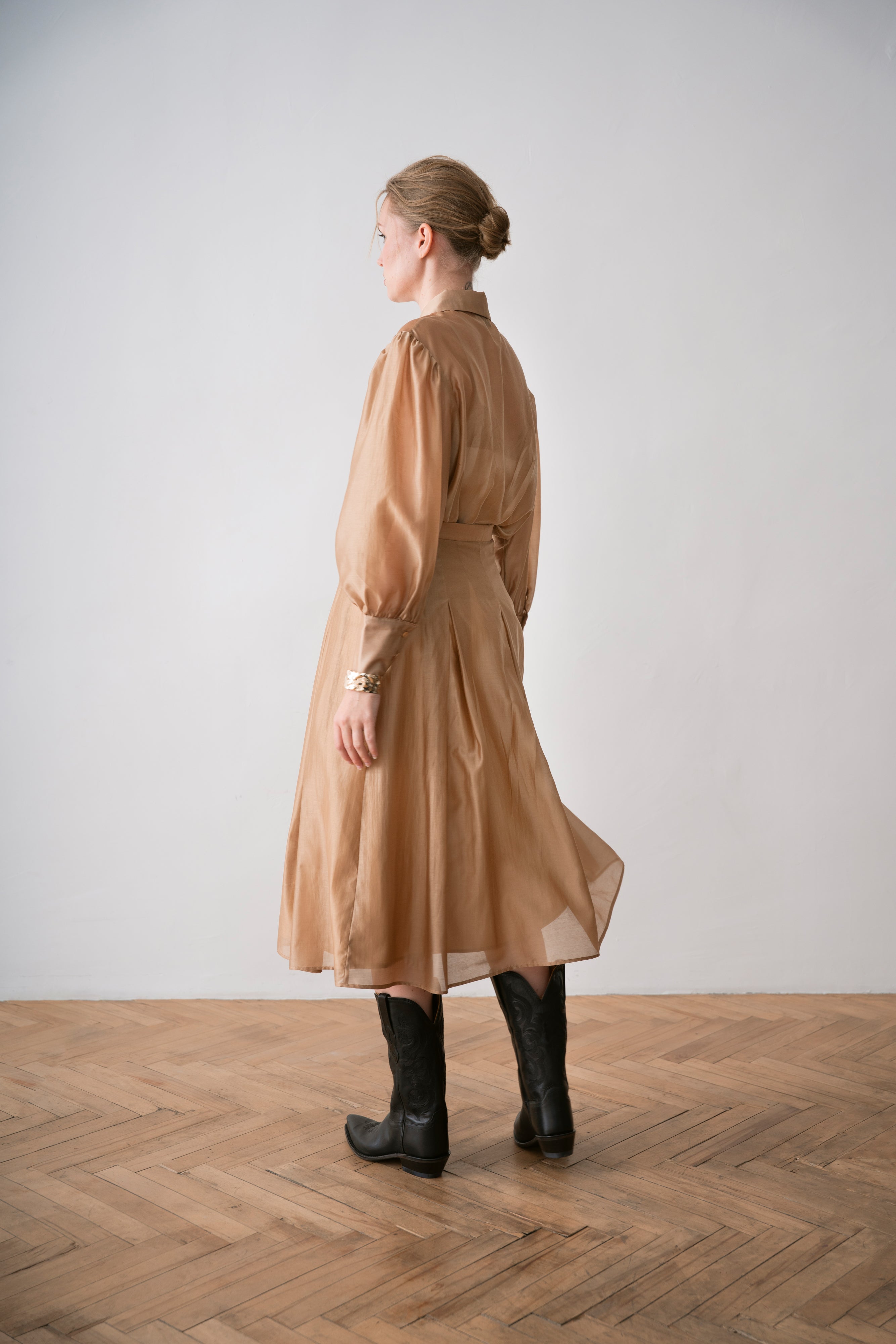 Chiffon Women's Skirt Latte, Brown