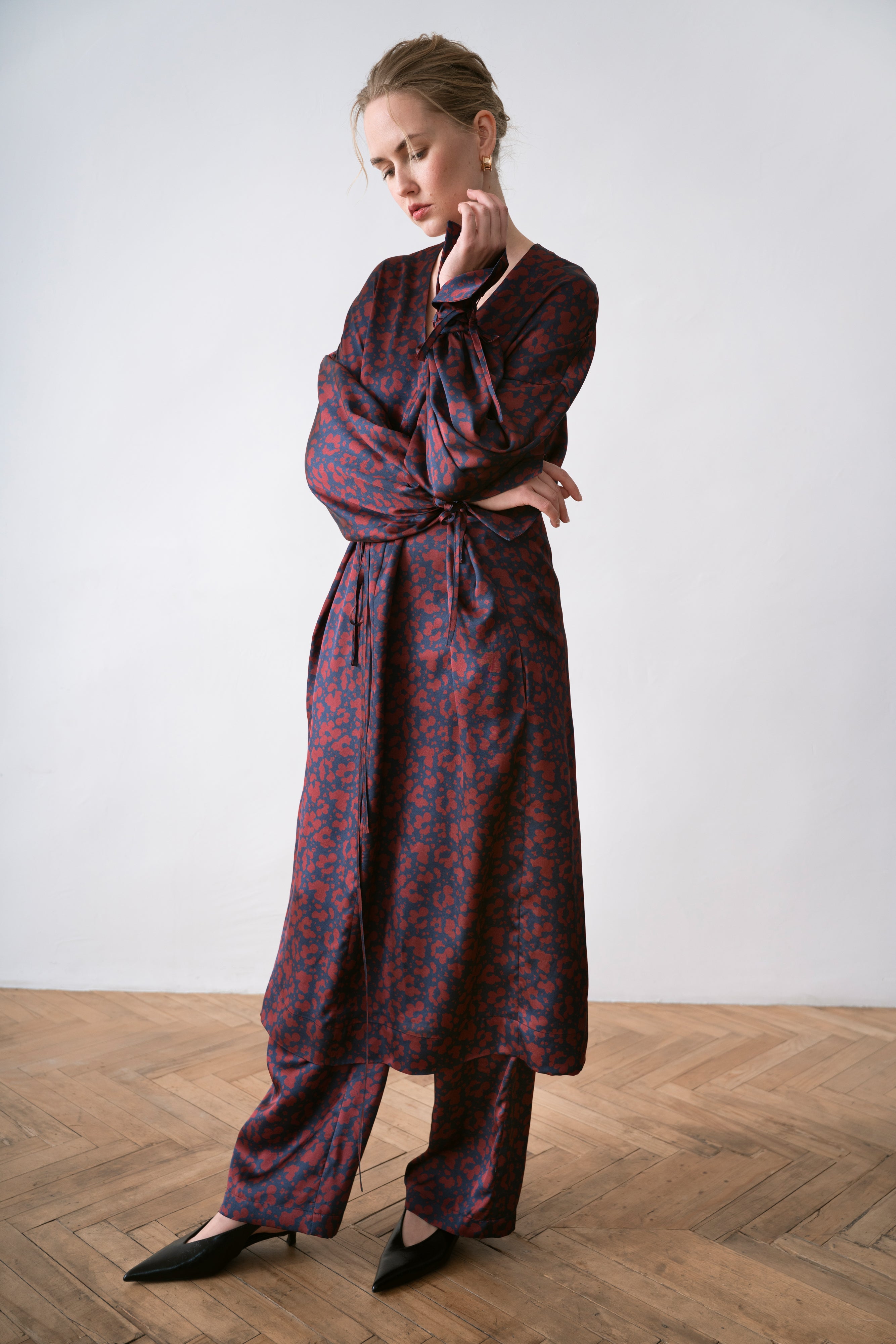 Viscose Women's PJ Pants Cara, Aubergine
