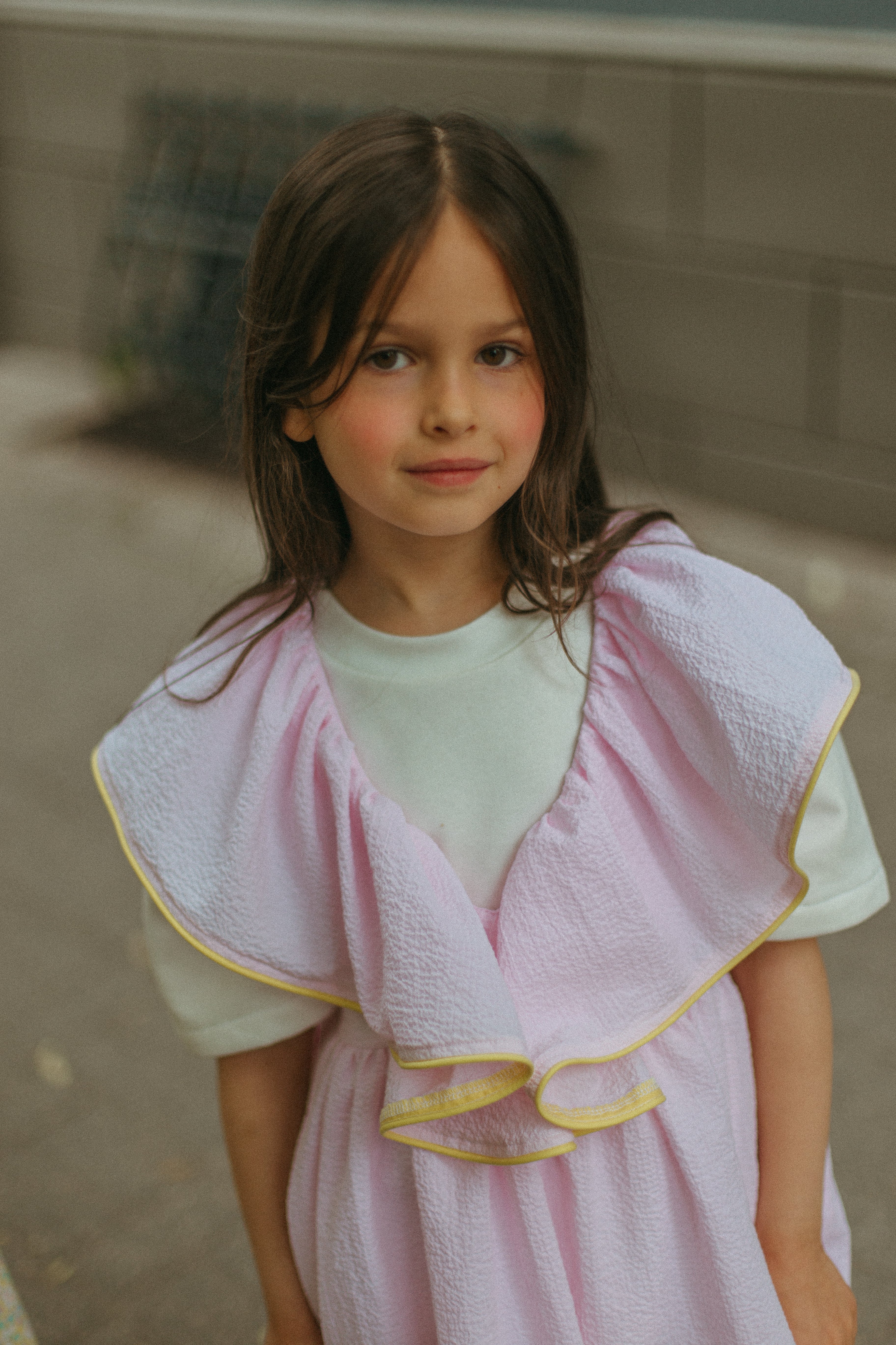 Tuesday Cotton Dress, Blush Pink