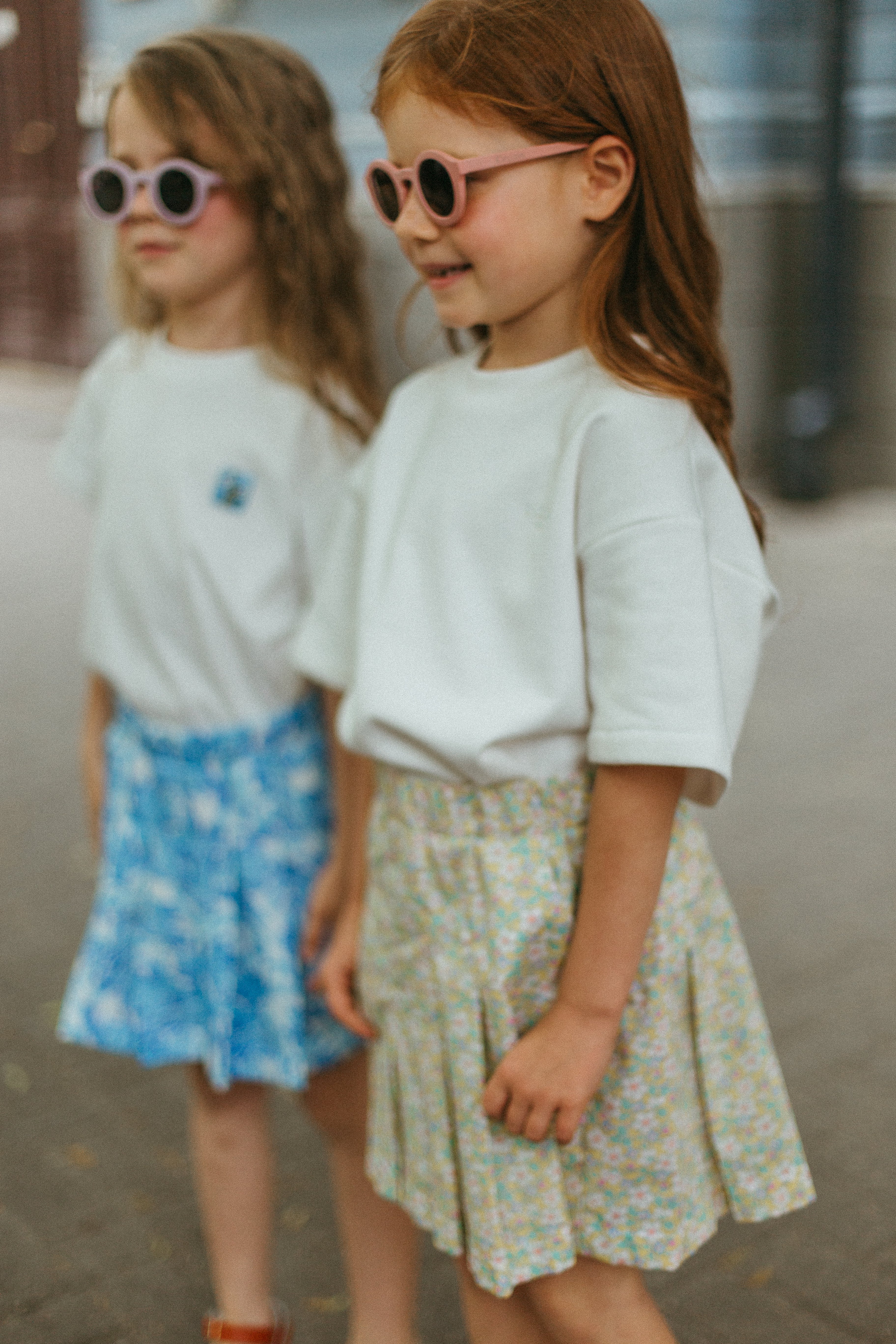 Friday Cotton Skorts, Floral Yellow