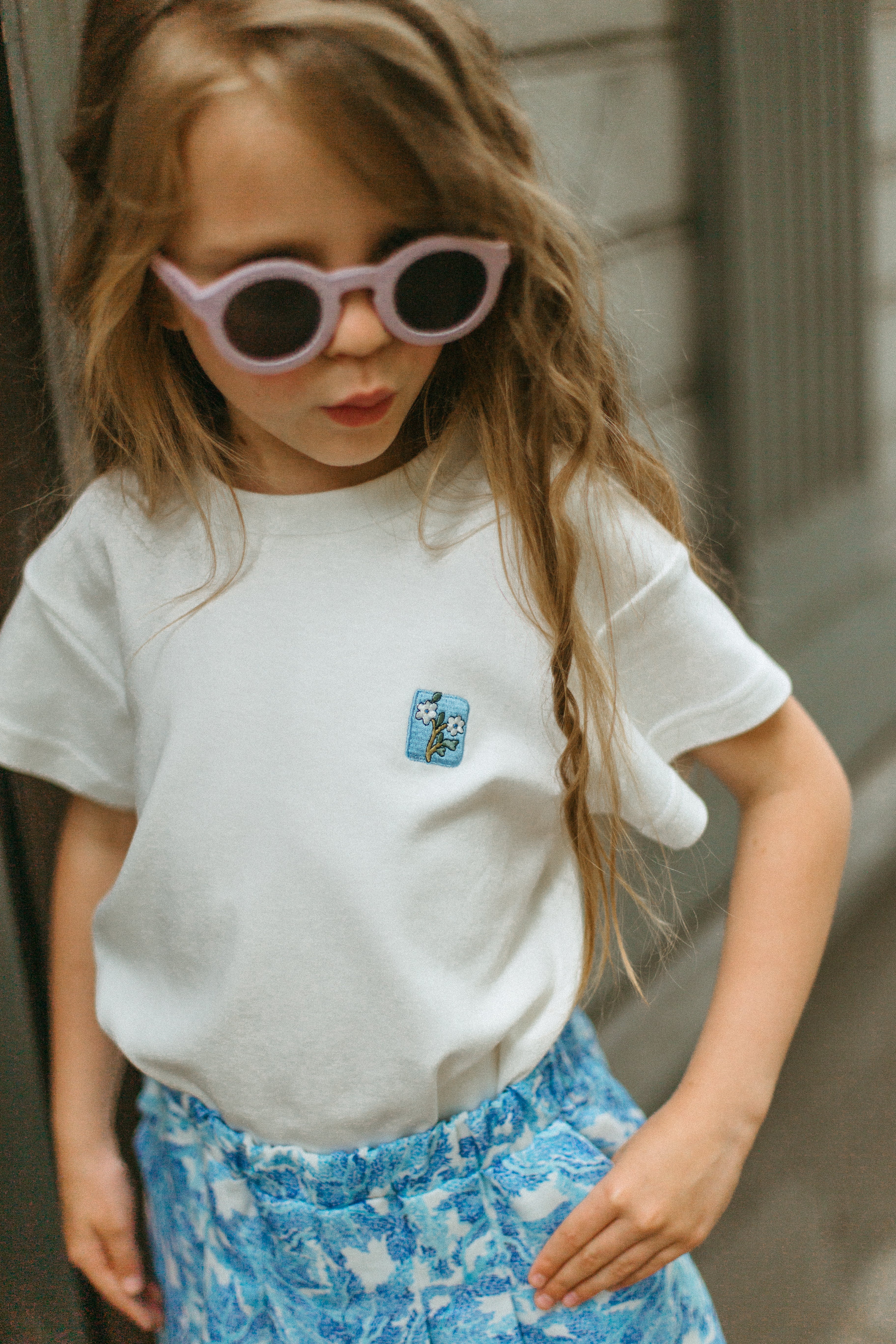 Friday Cotton Skorts, Sky Blue