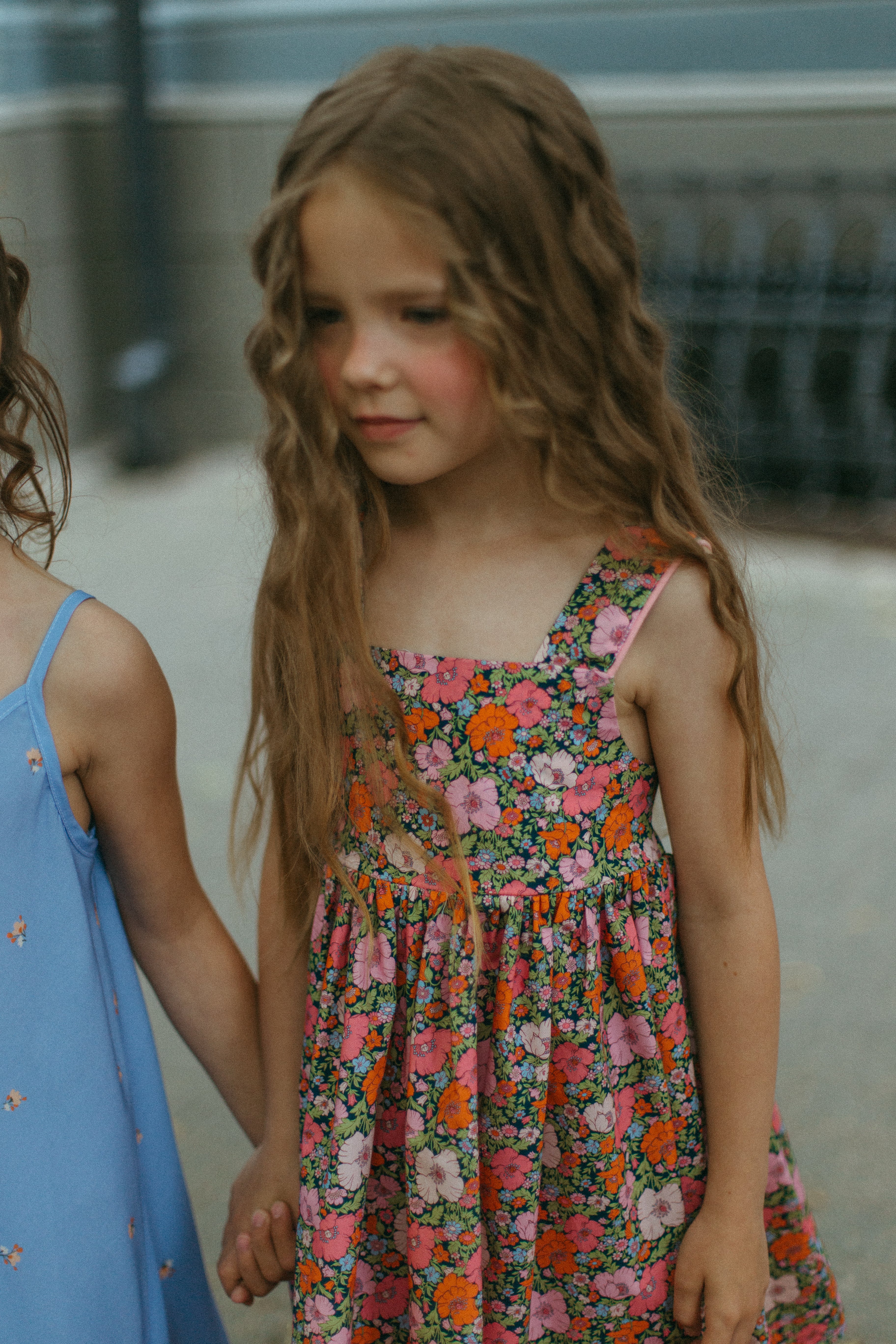 Thursday Cotton Dress With Ties, Floral Pink