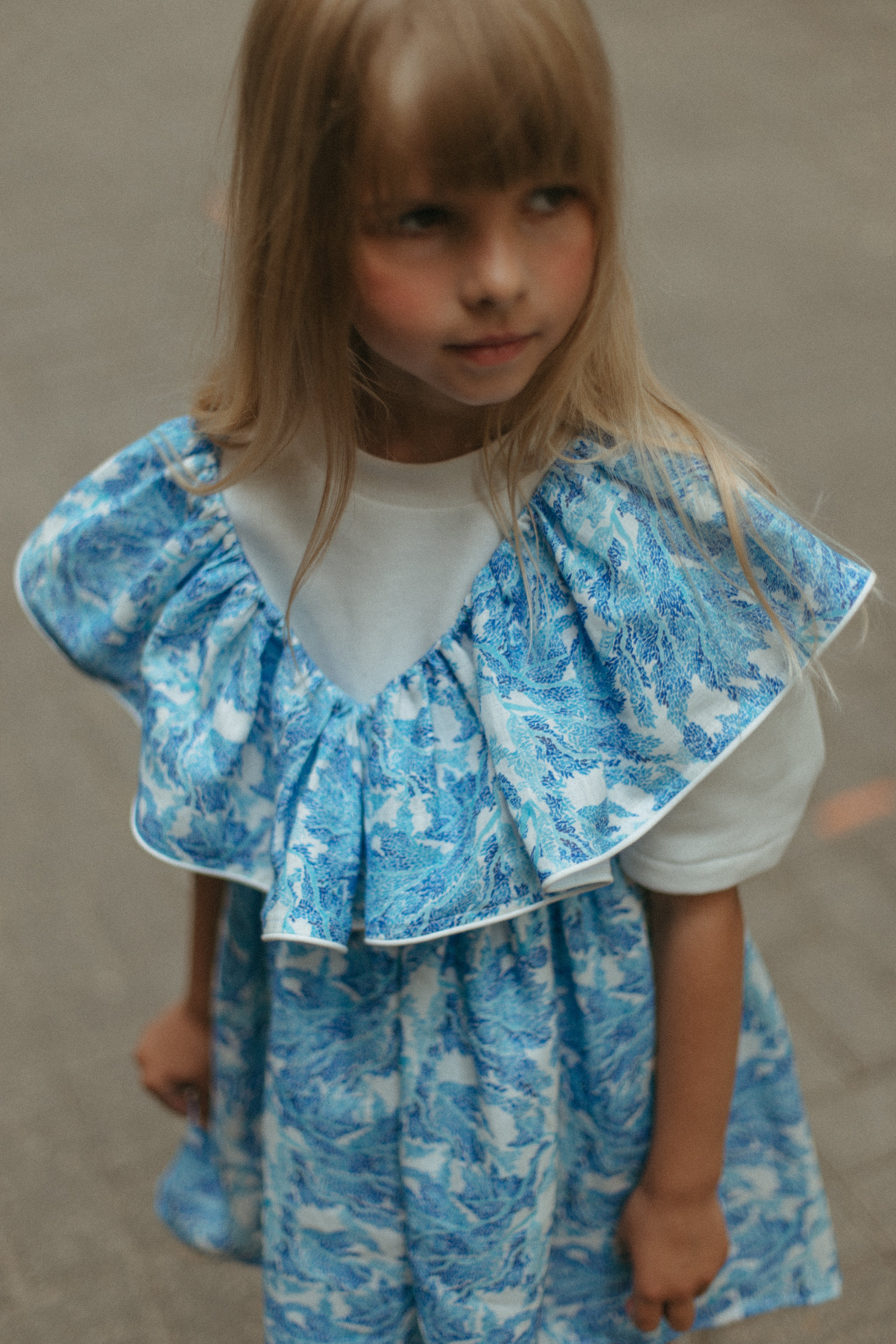 Tuesday Cotton Dress, Sky Blue
