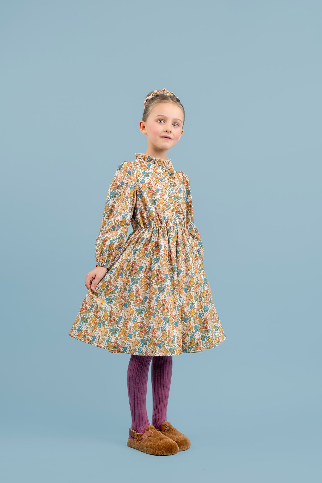 Alice Cotton Shirt Dress, Mustard