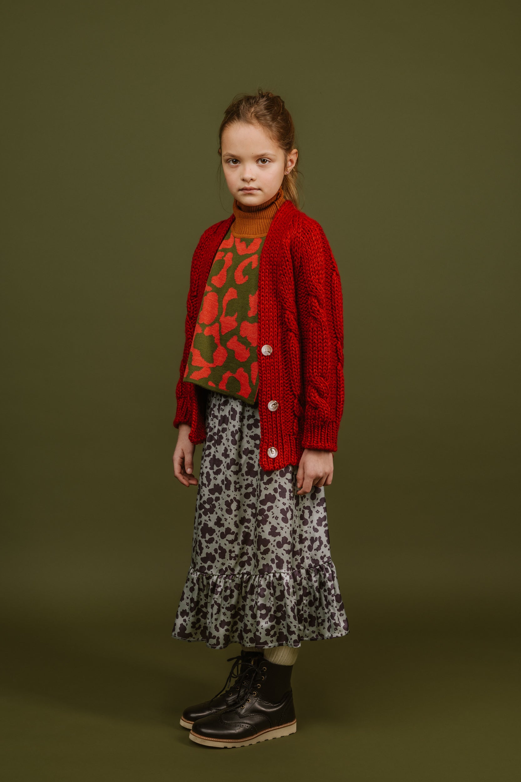 Wool Roll Neck Fiora, Brown