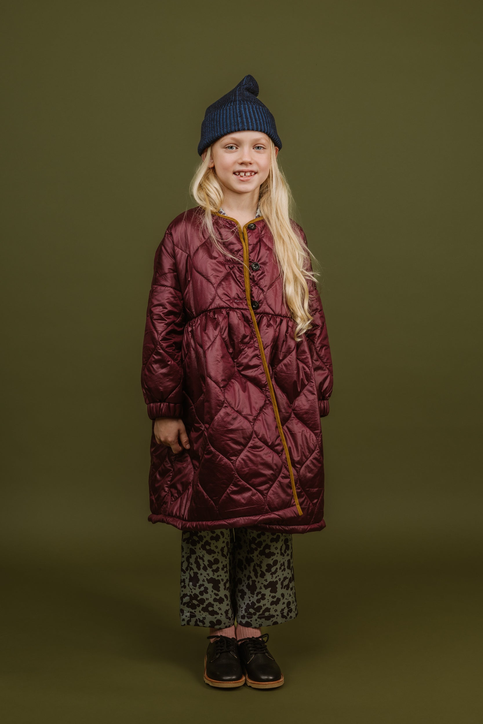 Puffer Coat Nico, Aubergine