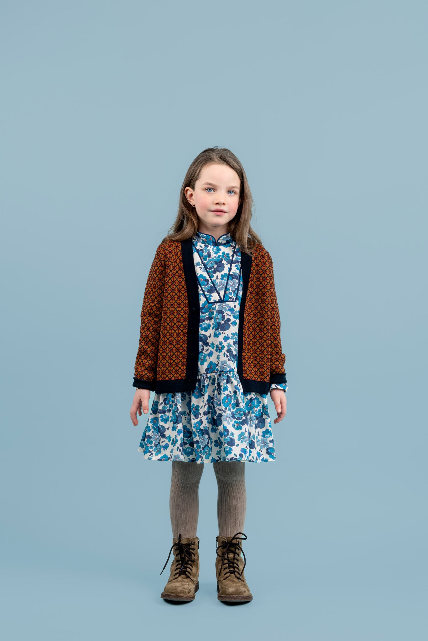 Morgan Merino Wool Cardigan, Caramel