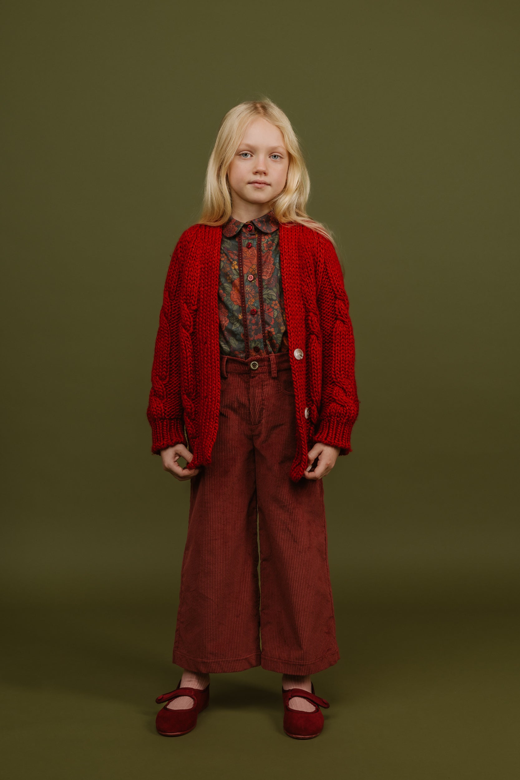 Cotton Blouse Beatrice, Red