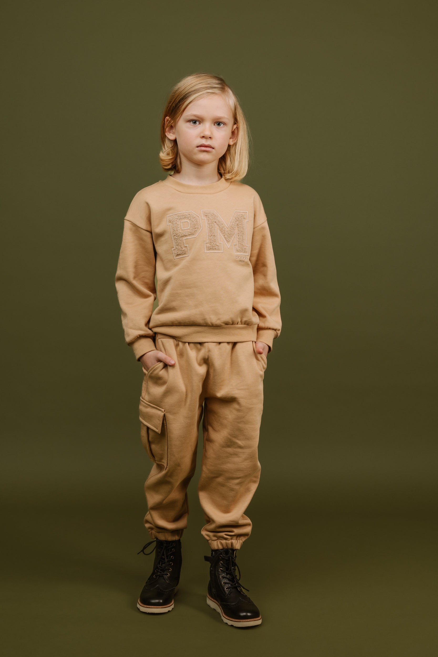 Organic Cotton Sweatshirt Luca, Camel