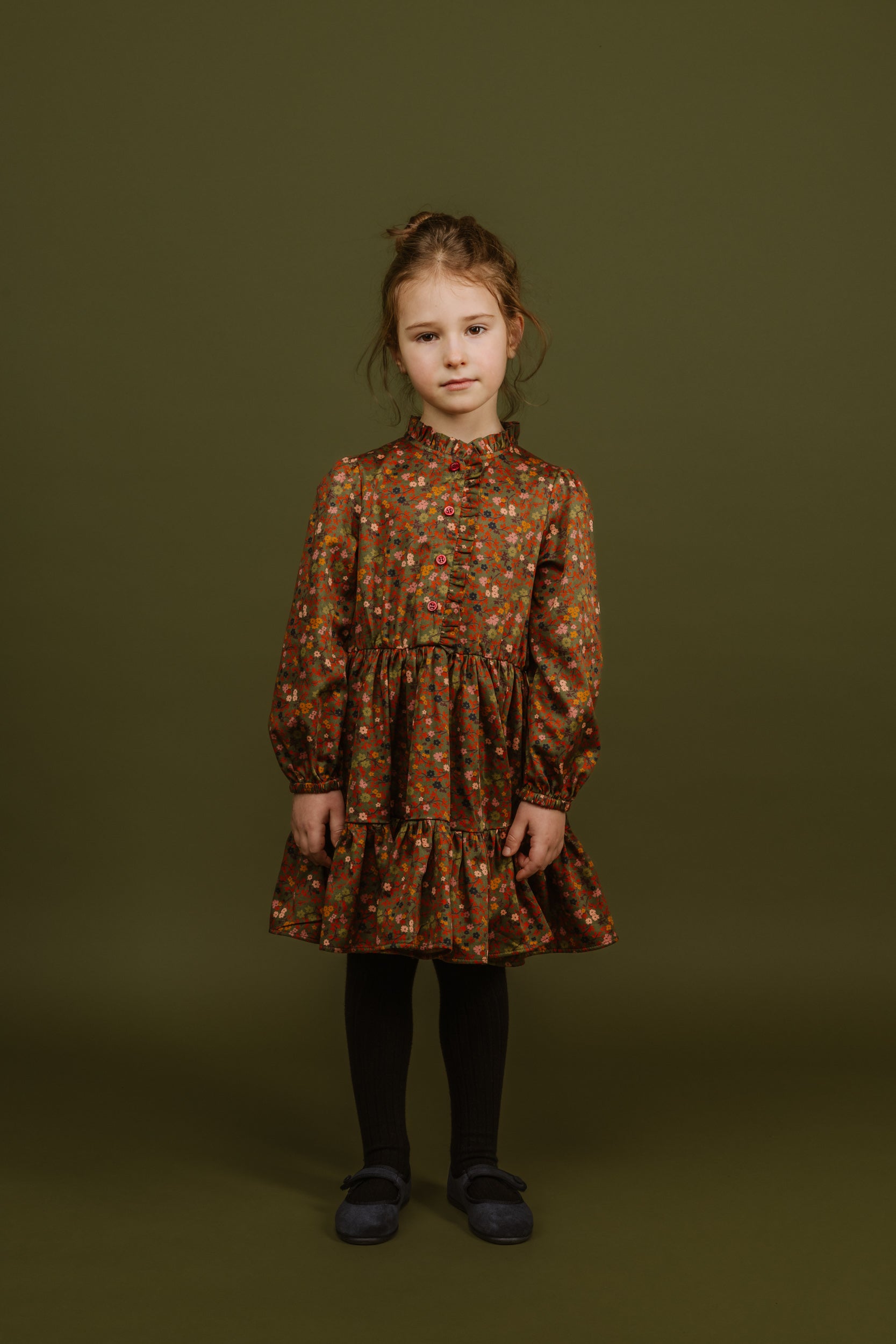 Cotton Shirtdress Fiorella, Green