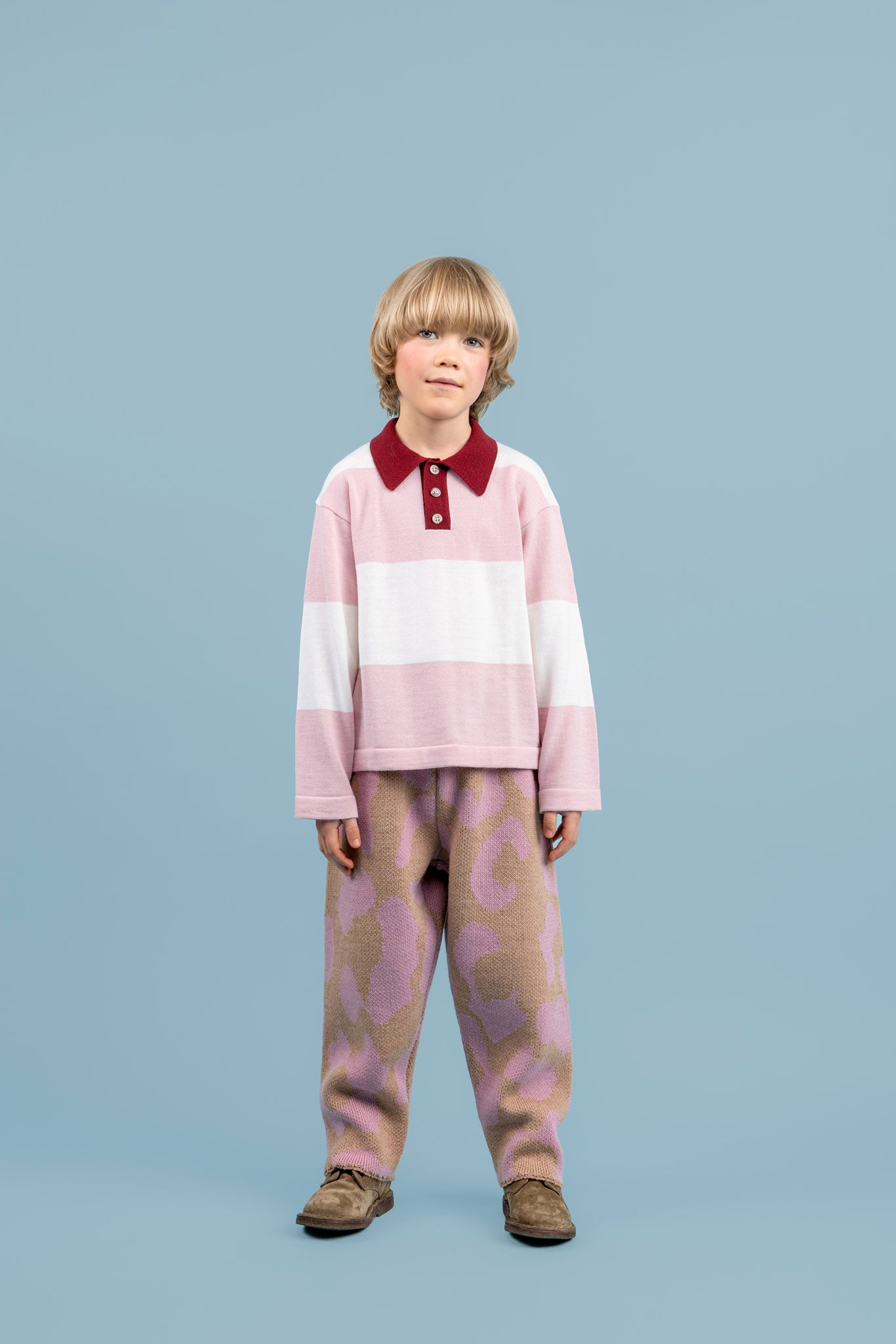 Quinn Wool Trousers, Pink