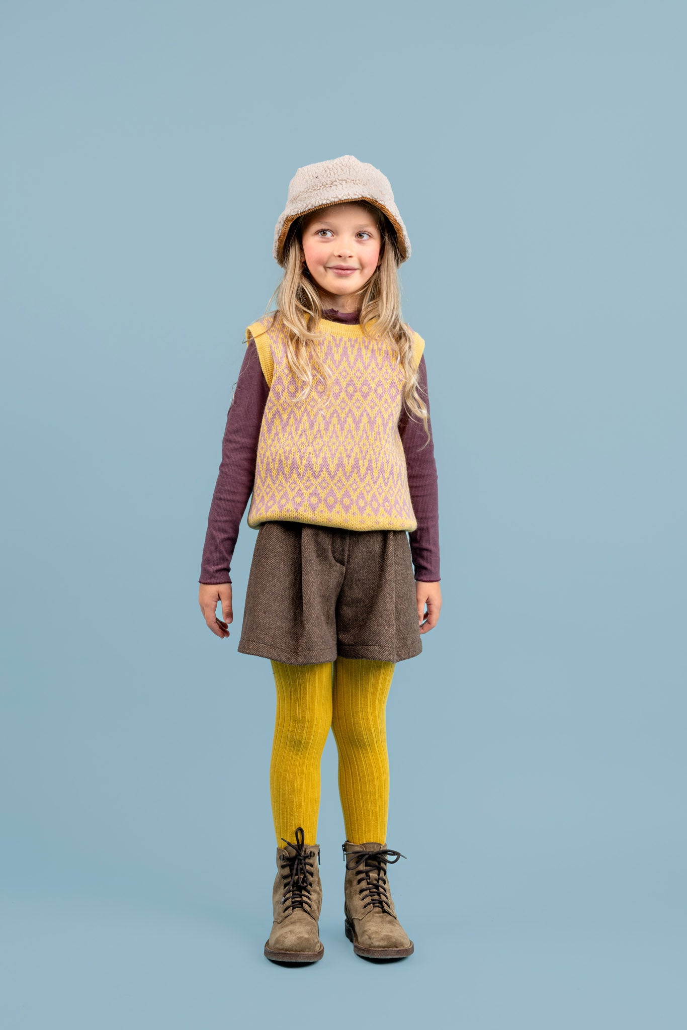 Dragonfly Cotton Turtleneck, Aubergine