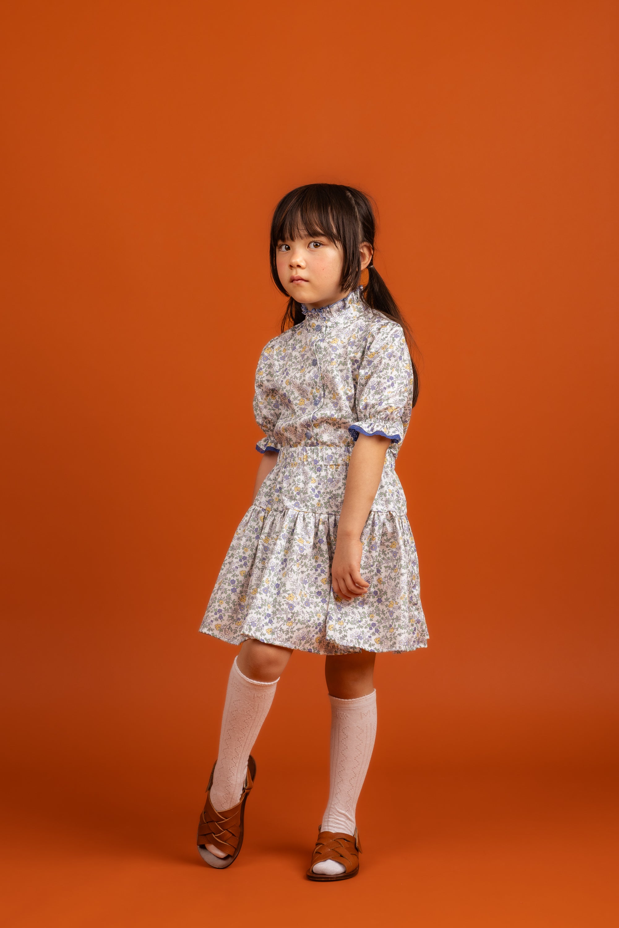 Mia Skirt Cotton, Blue