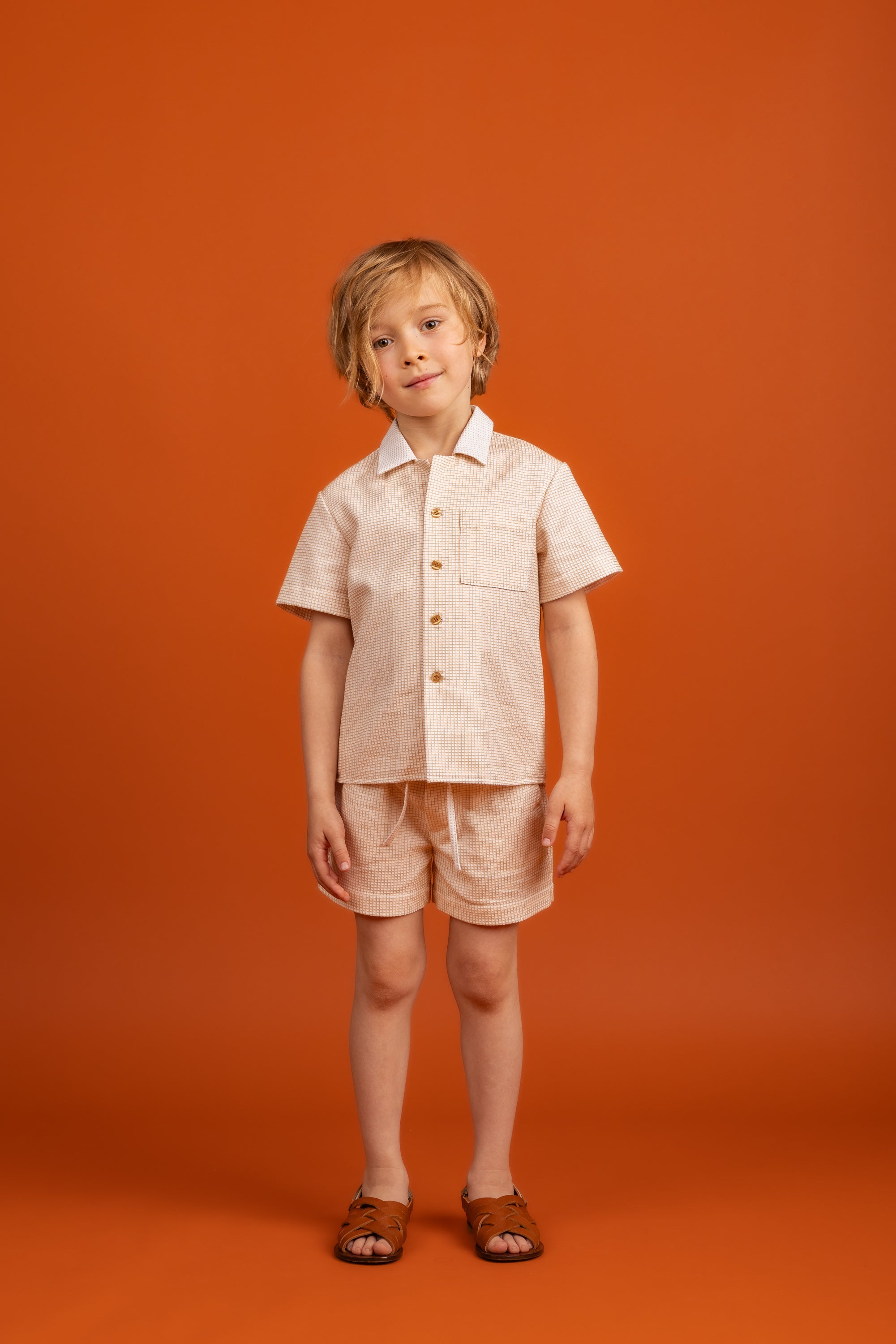 Noah Shorts Cotton, Beige