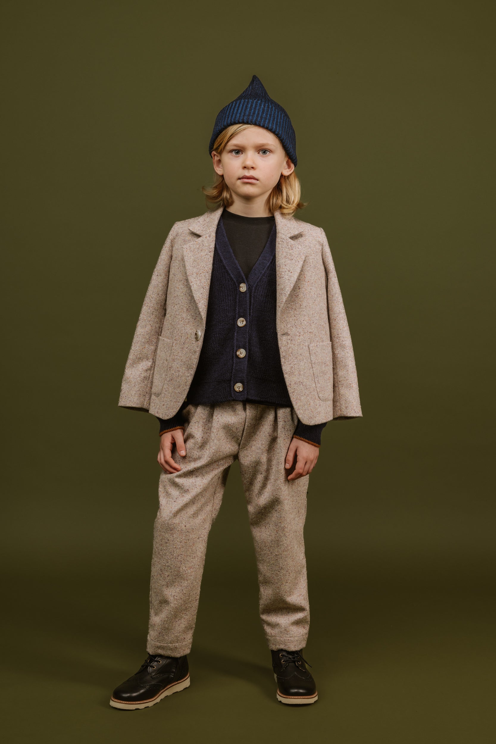 Wool Blazer Avena, Grey