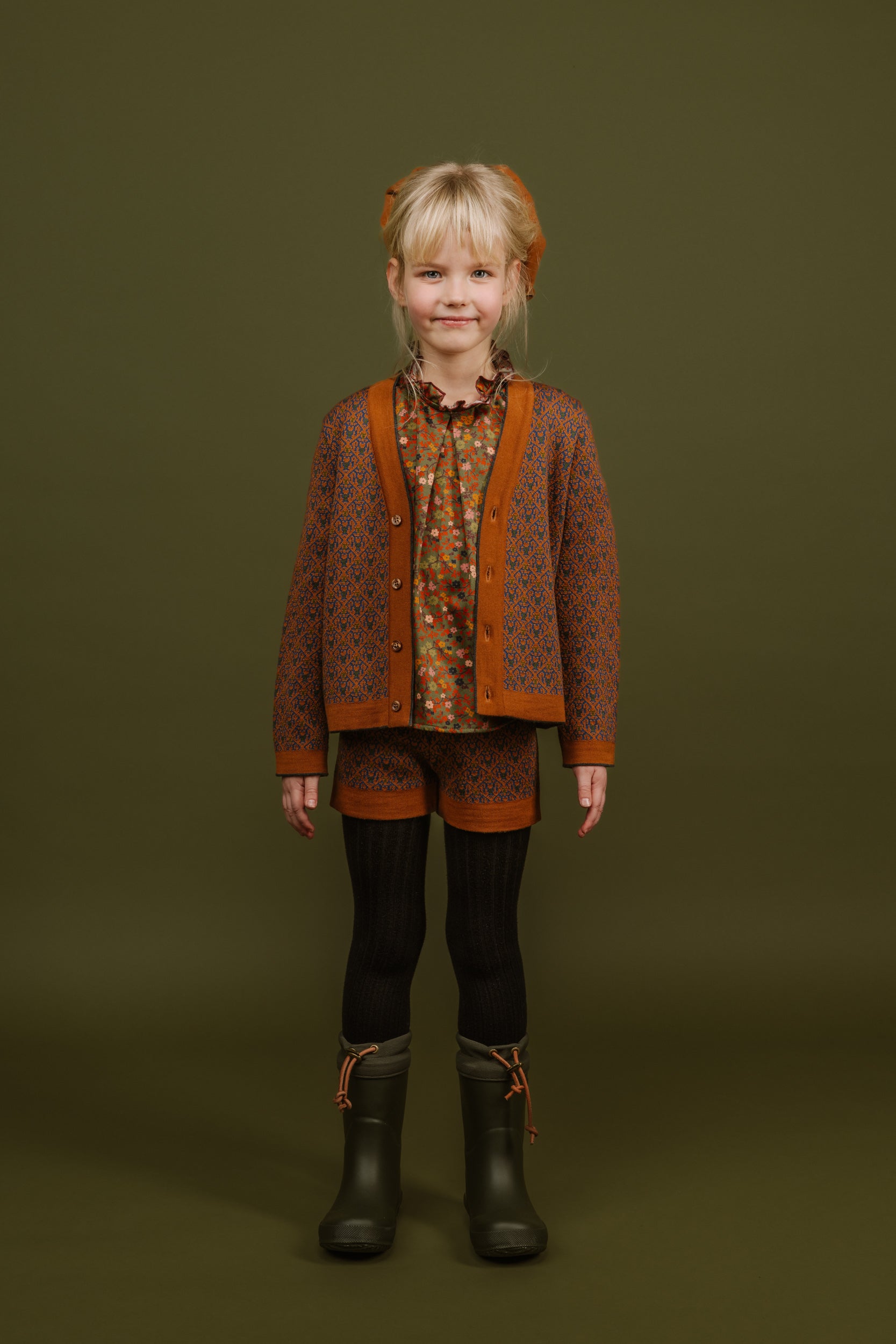 Cotton Blouse Fiorella, Green