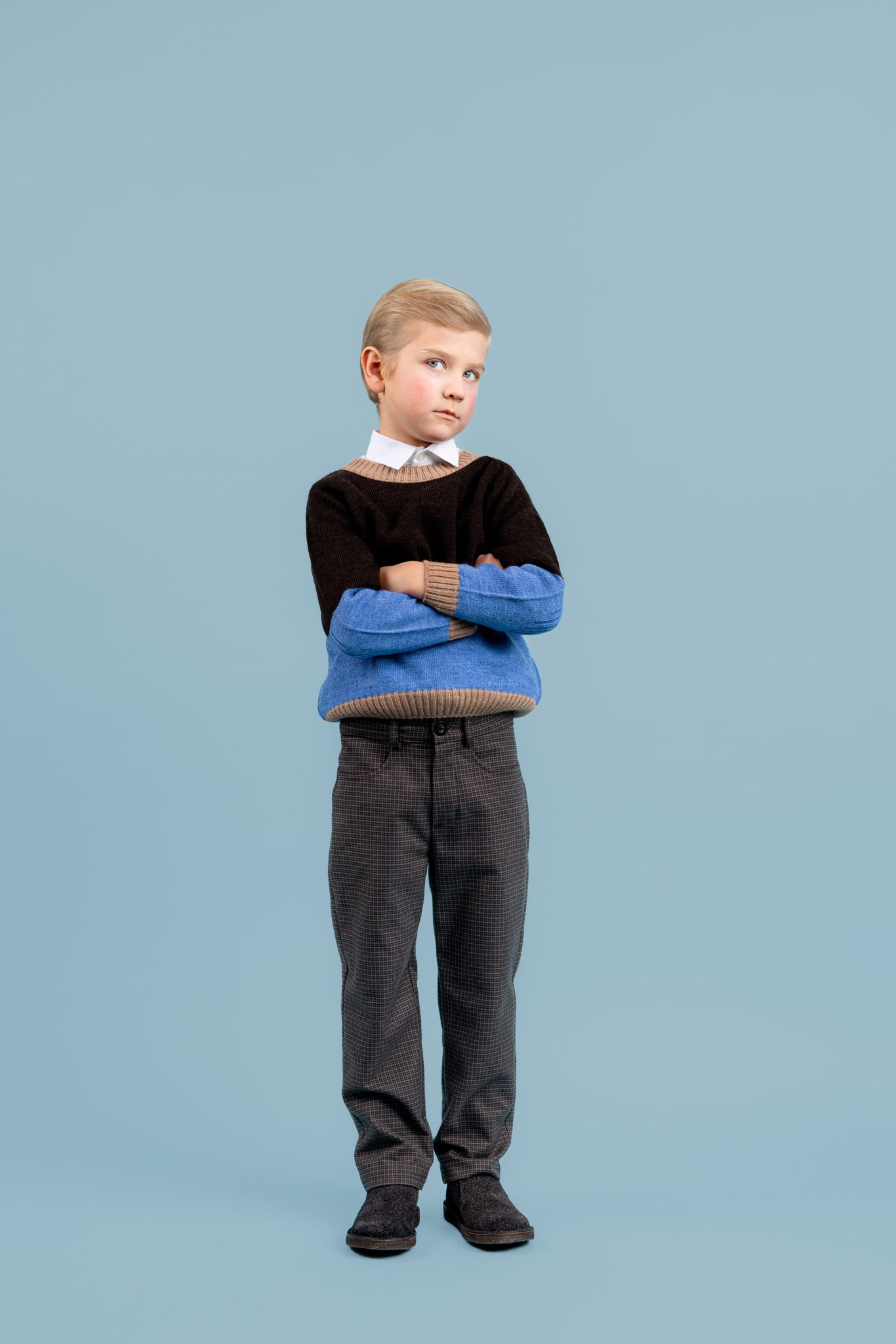 Frankie Cotton Trousers, Grey