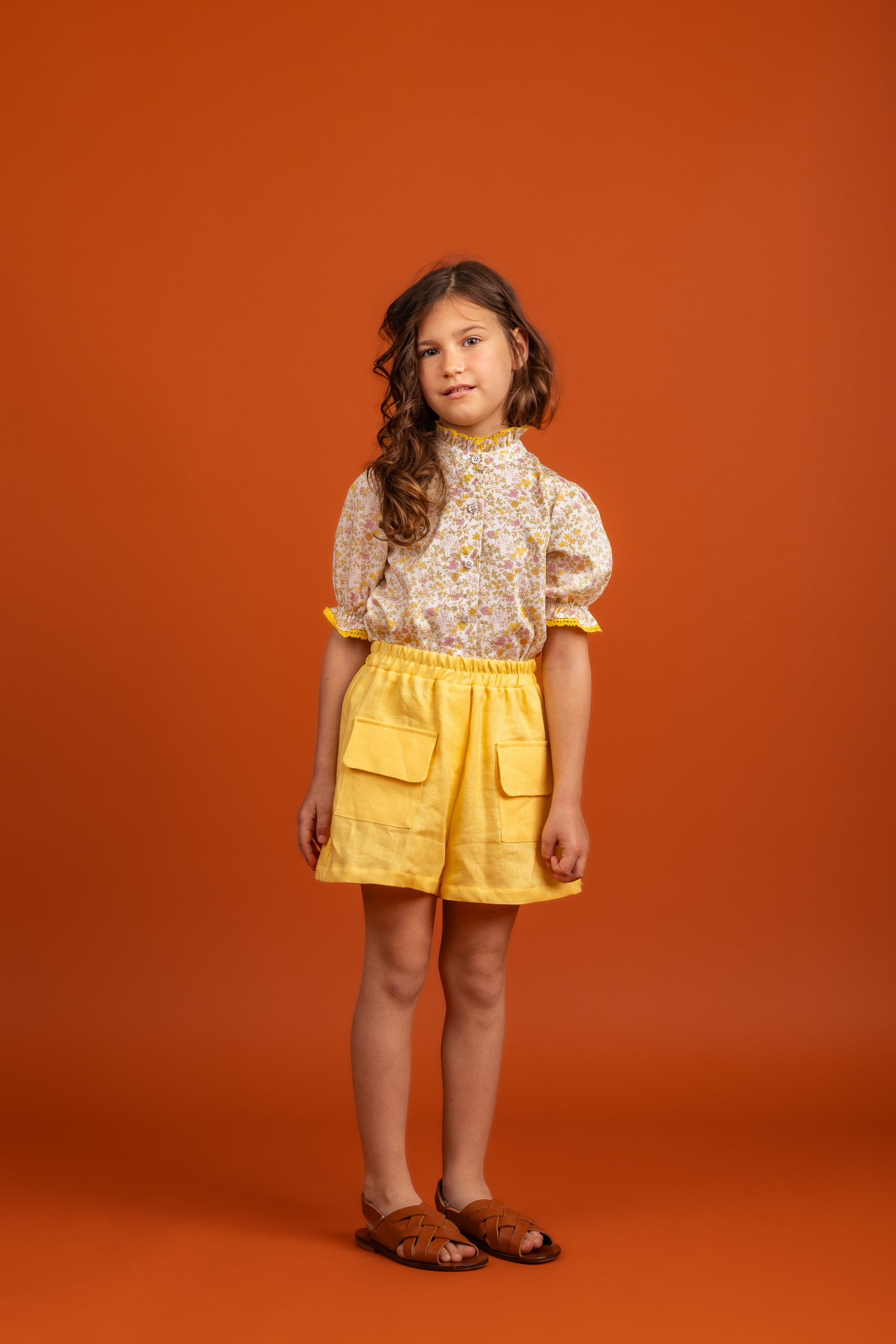 Mia Blouse Cotton, Yellow