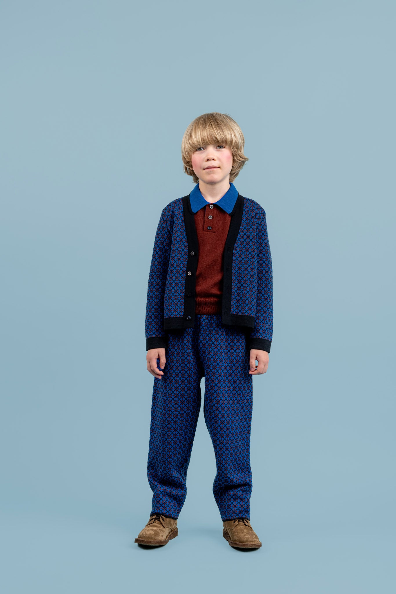 Morgan Merino Wool Trousers, Luminous Blue