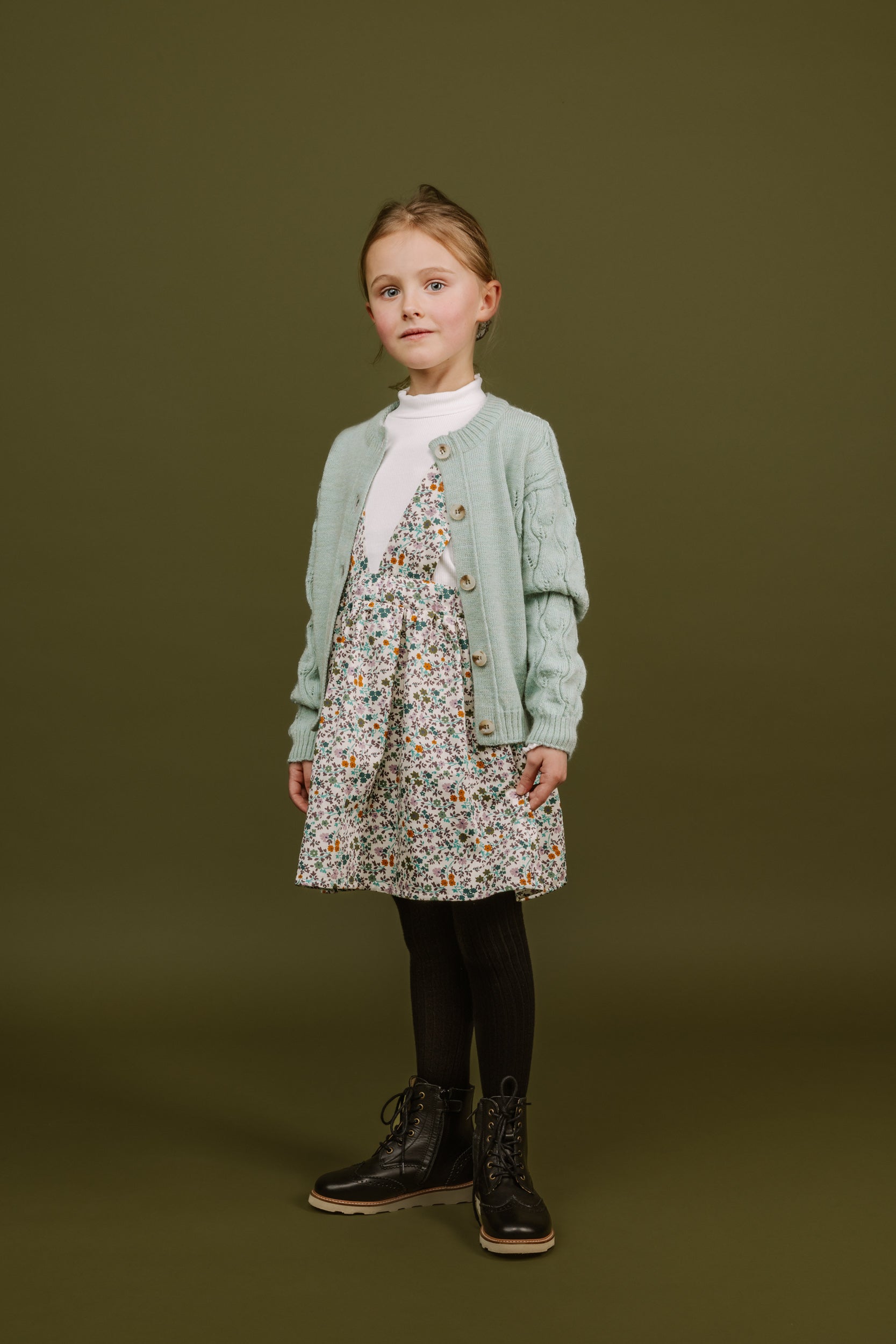 Cotton Rib Turtleneck Dragonfly, White