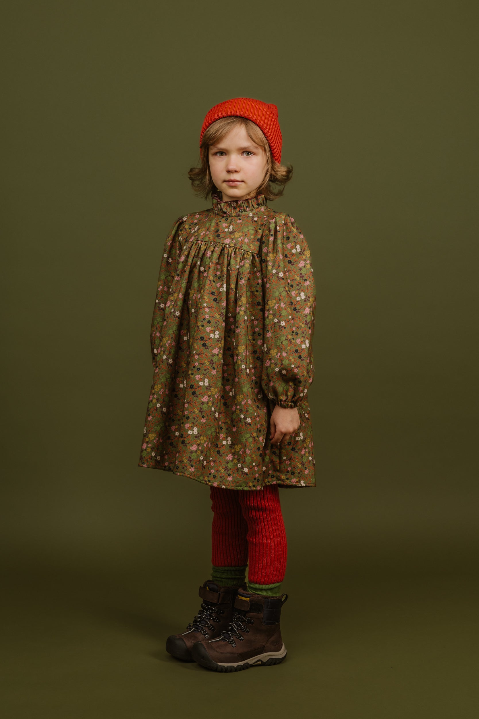 Corduroy Dress Fiorella, Green