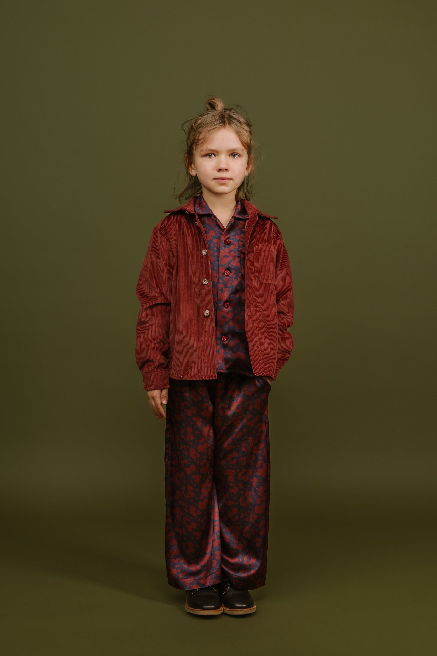 Viscose PJ Blouse Cara, Aubergine