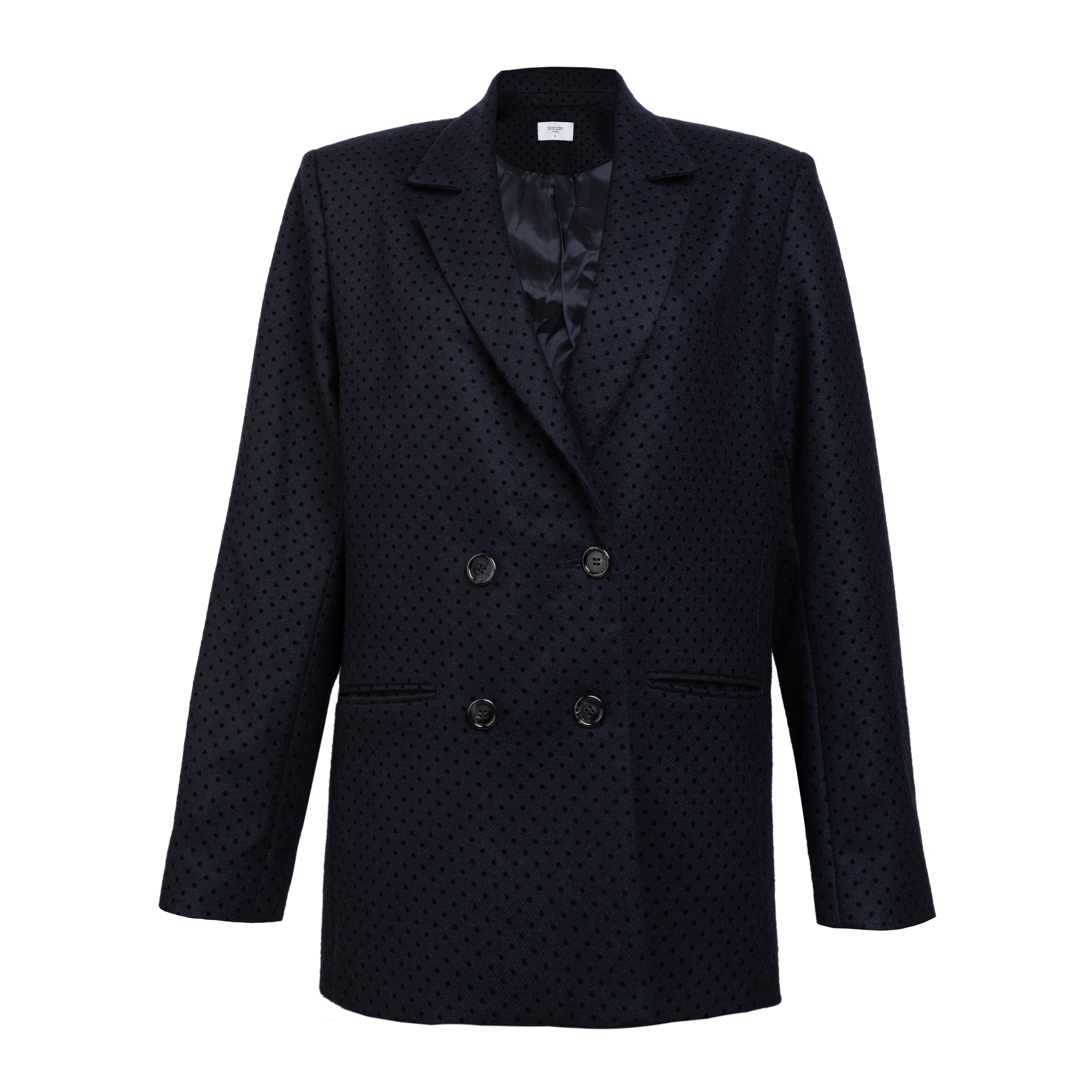 Women's Double Breasted Blazer Onyx, Dark Blue