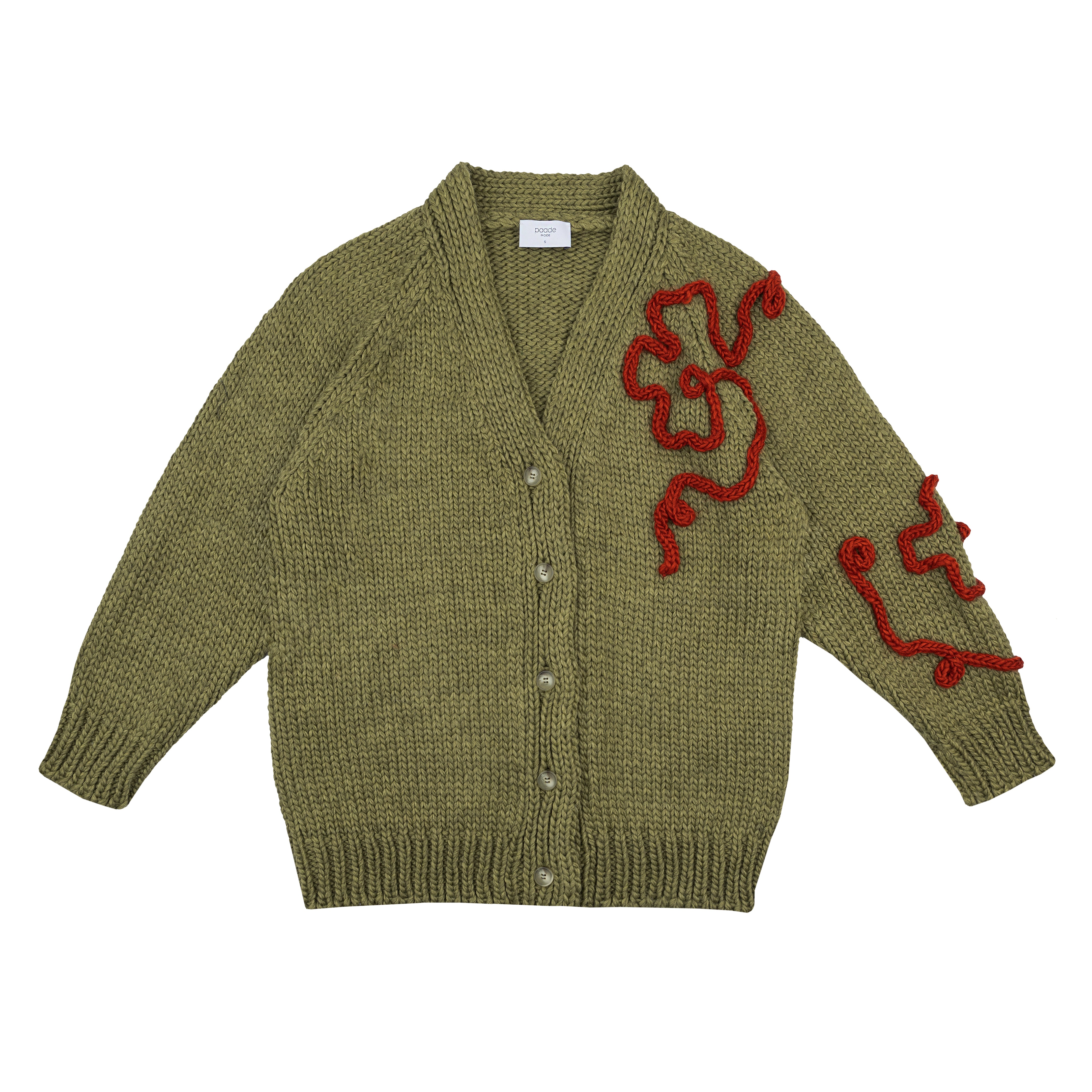 Handmade  Women's Cardigan Ariel, Green