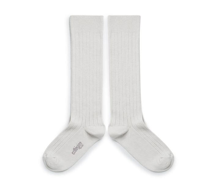 High ribbed socks La Haute, Snow White