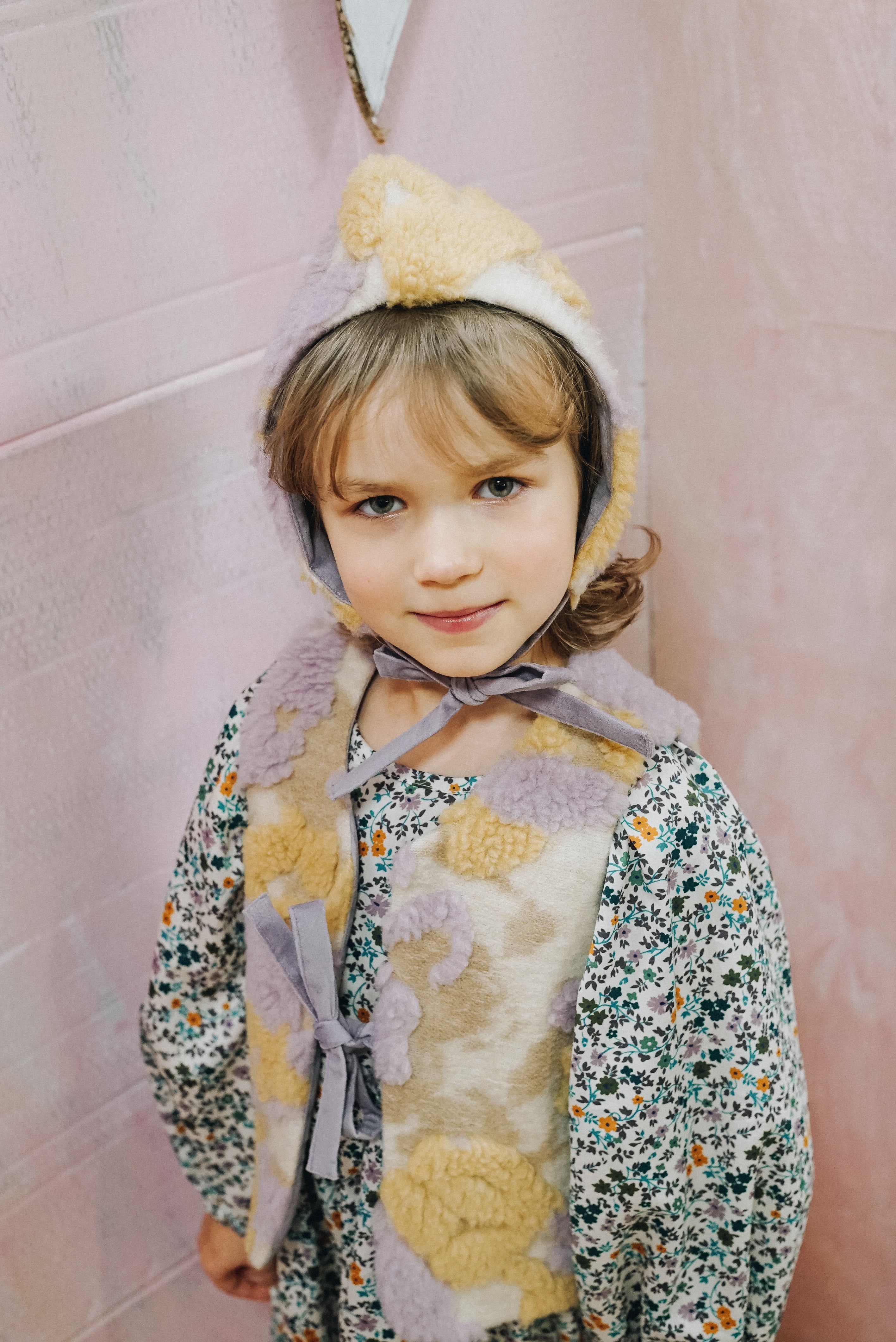 Corduroy Dress Fiorella, White