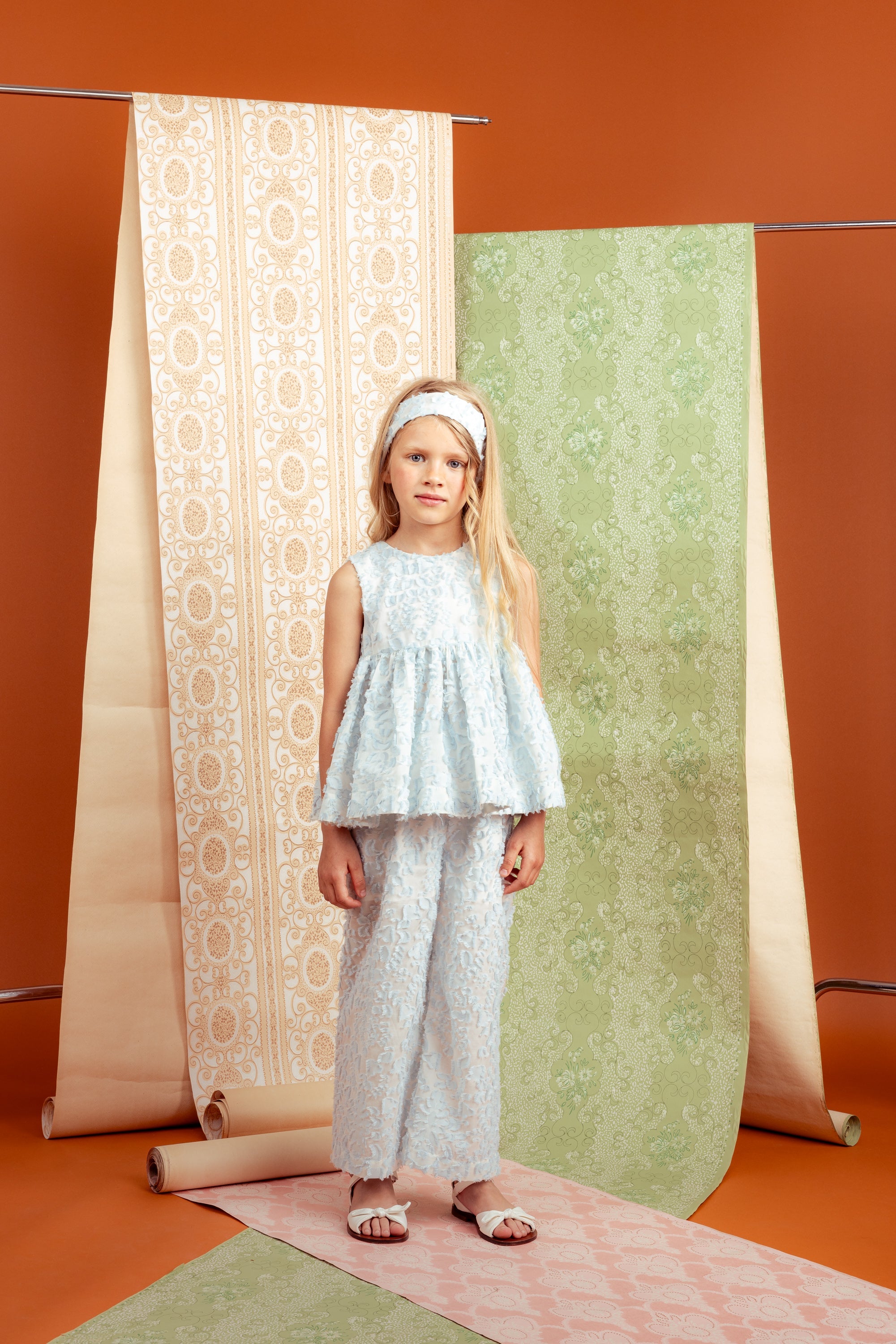 Clara Top Chiffon, Blue