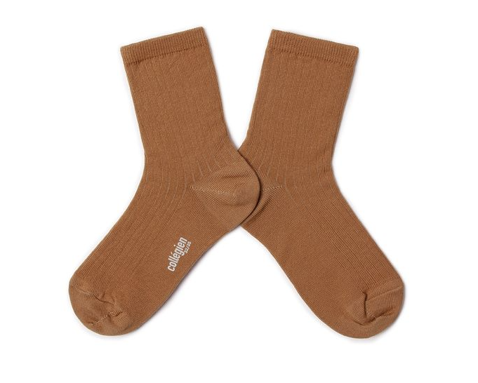 Ribbed socks Paul, Caramel