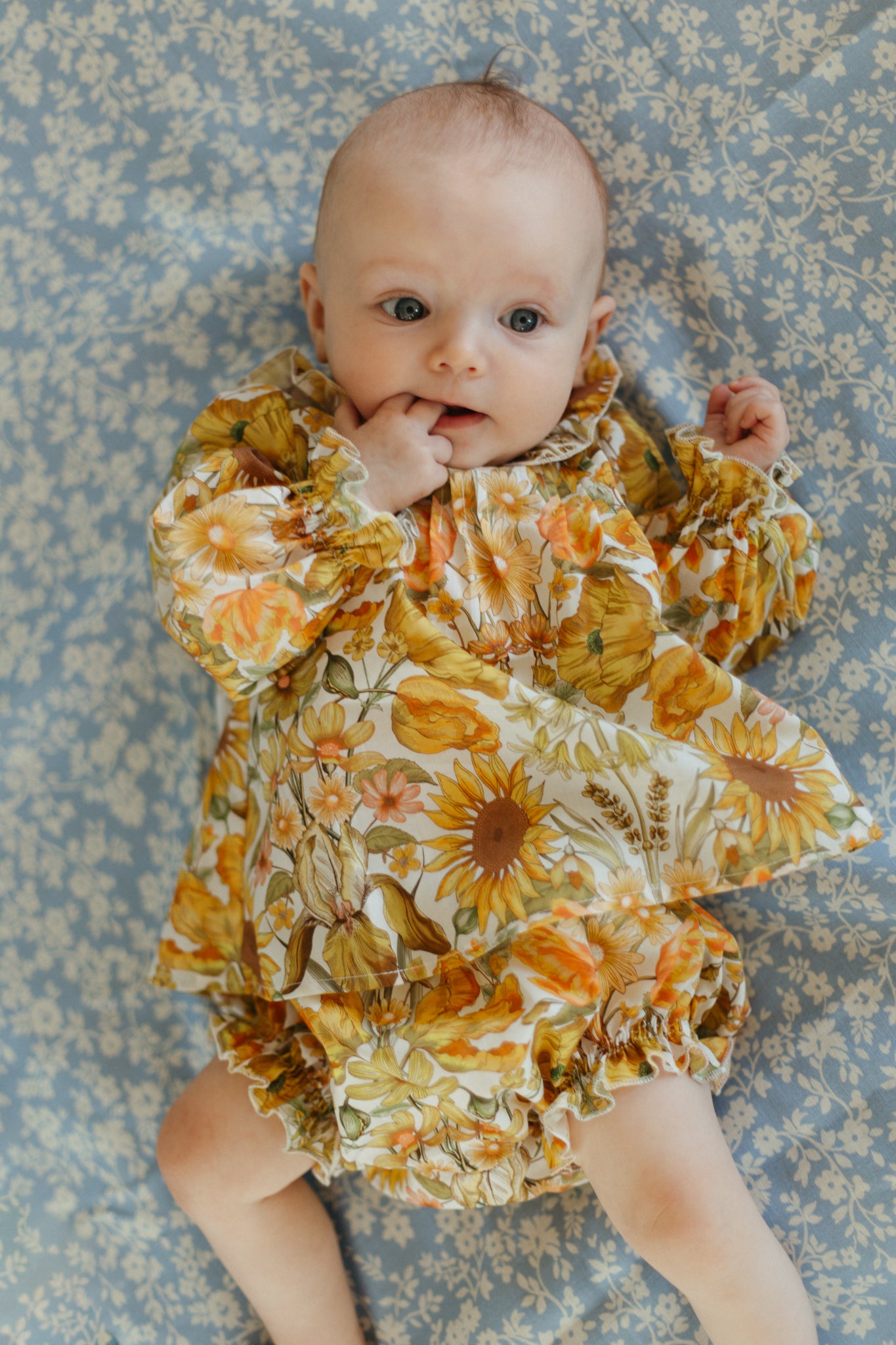 Cotton Baby Bloomers Sunflower, Yellow