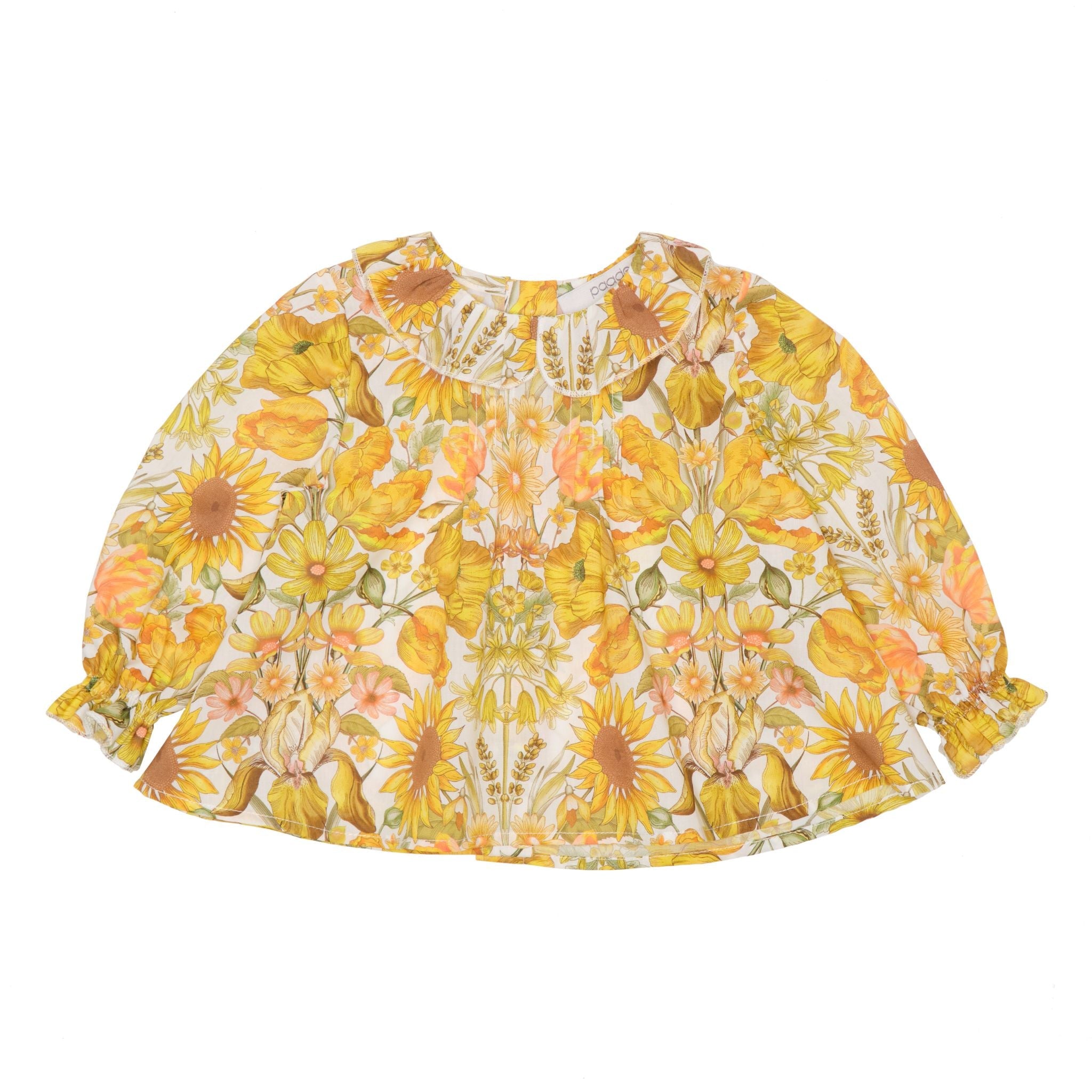 Cotton Baby Blouse Sunflower, Yellow