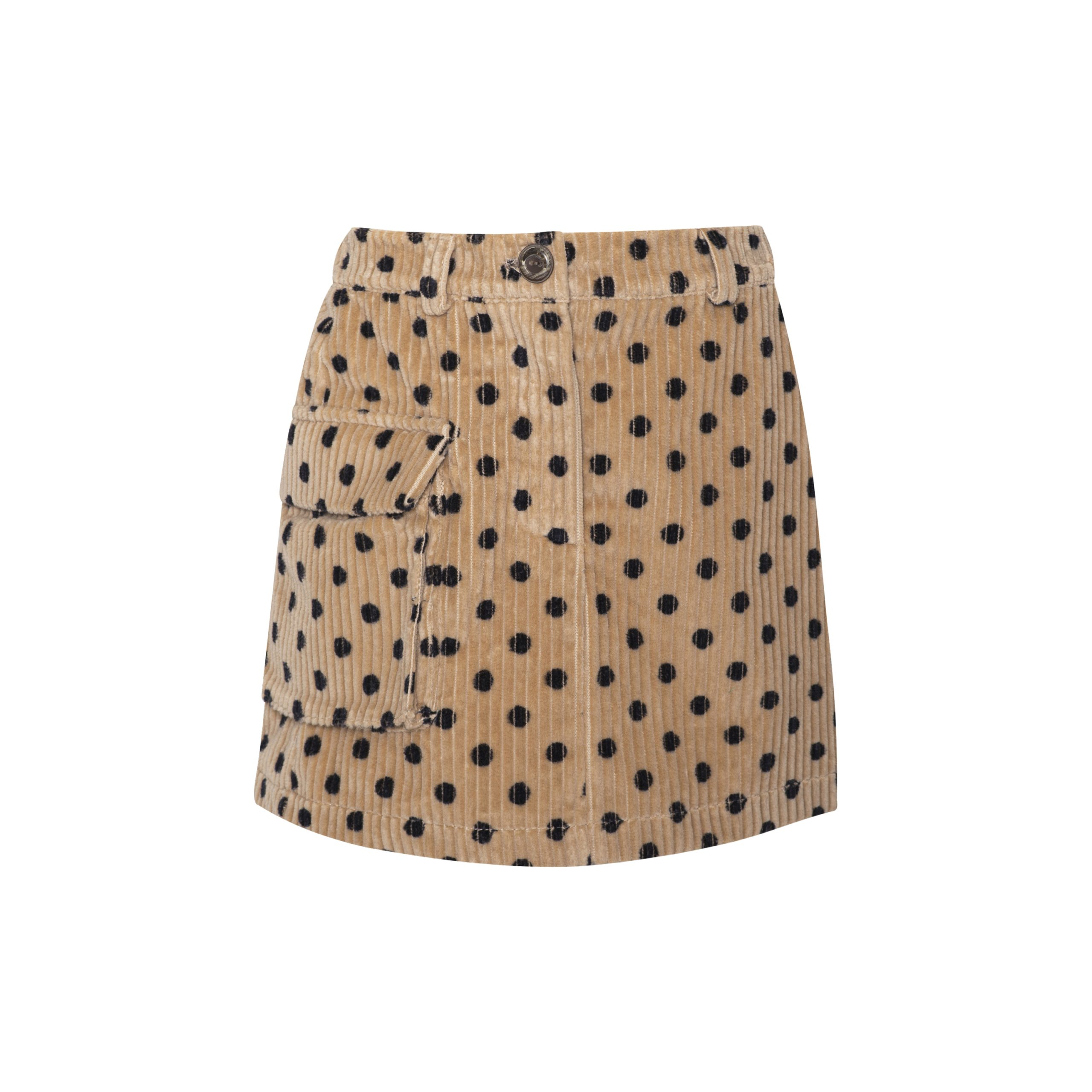 Corduroy Skirt Powder Brown