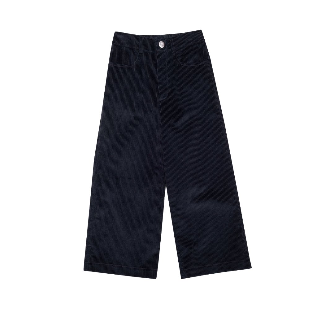 Corduroy Wide Trousers Amsterdam Blue