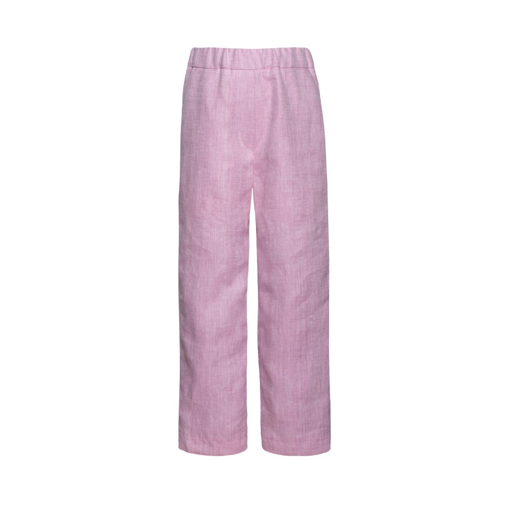Linen Trousers Forgetmenot Pink