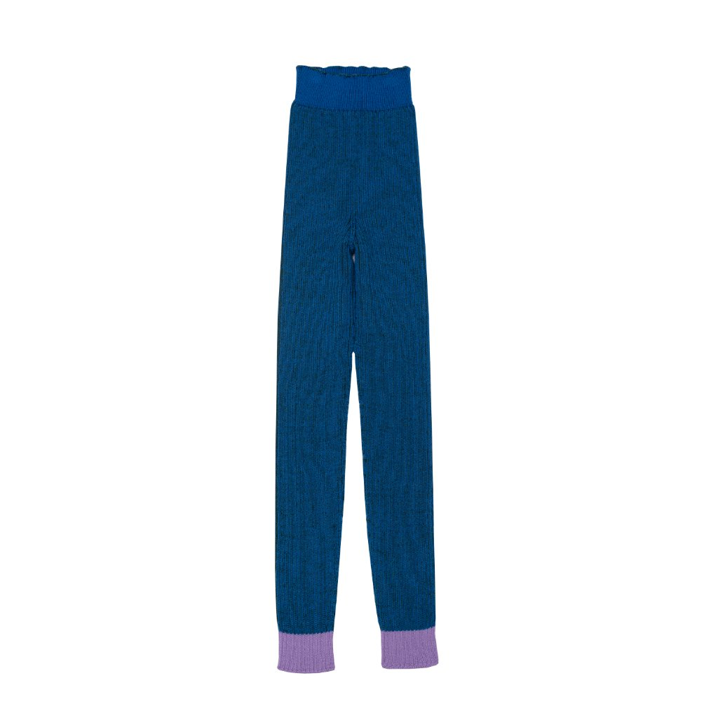Seamless Knit Leggings Traveller Blue