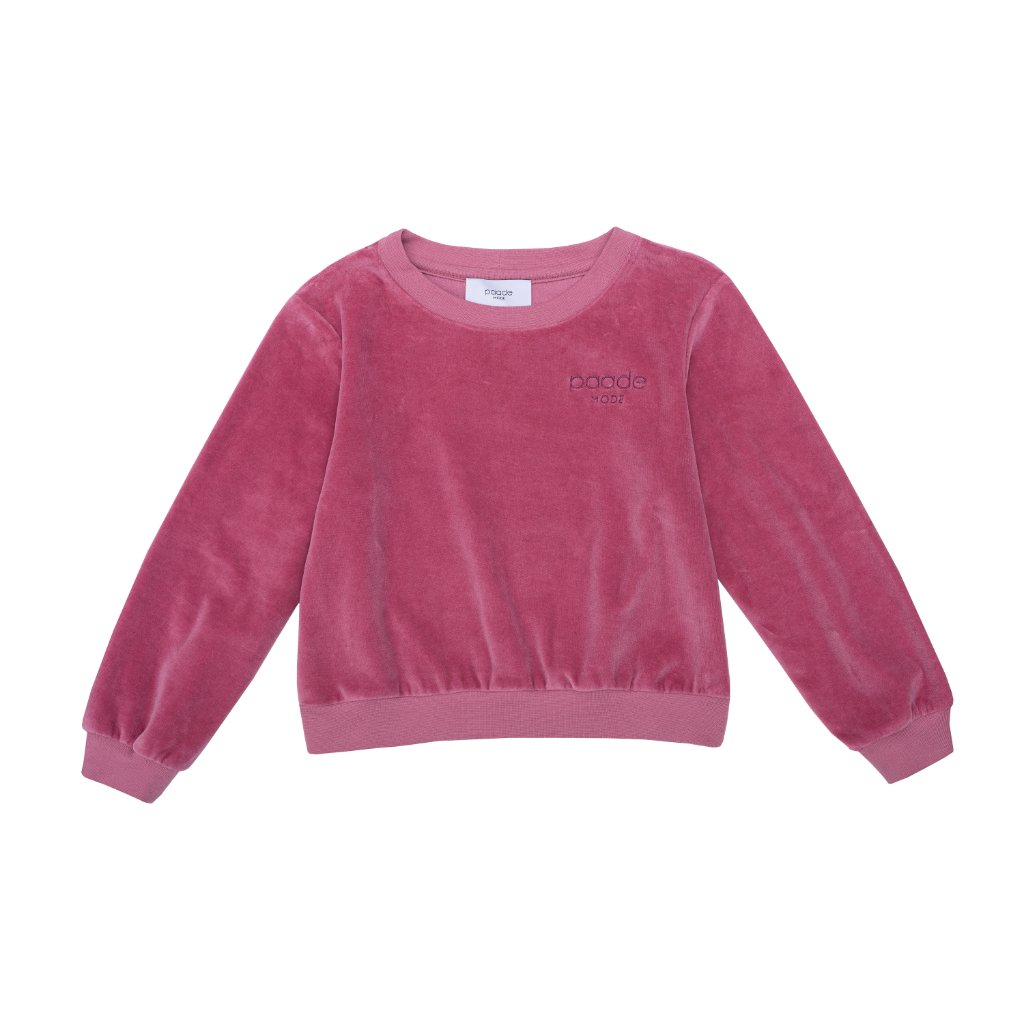Velvet Logo Sweater Copenhagen Pink