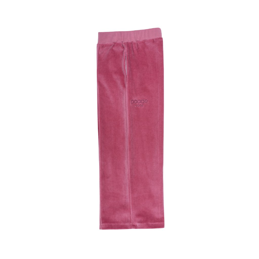 Velvet Logo Trousers Copenhagen Pink