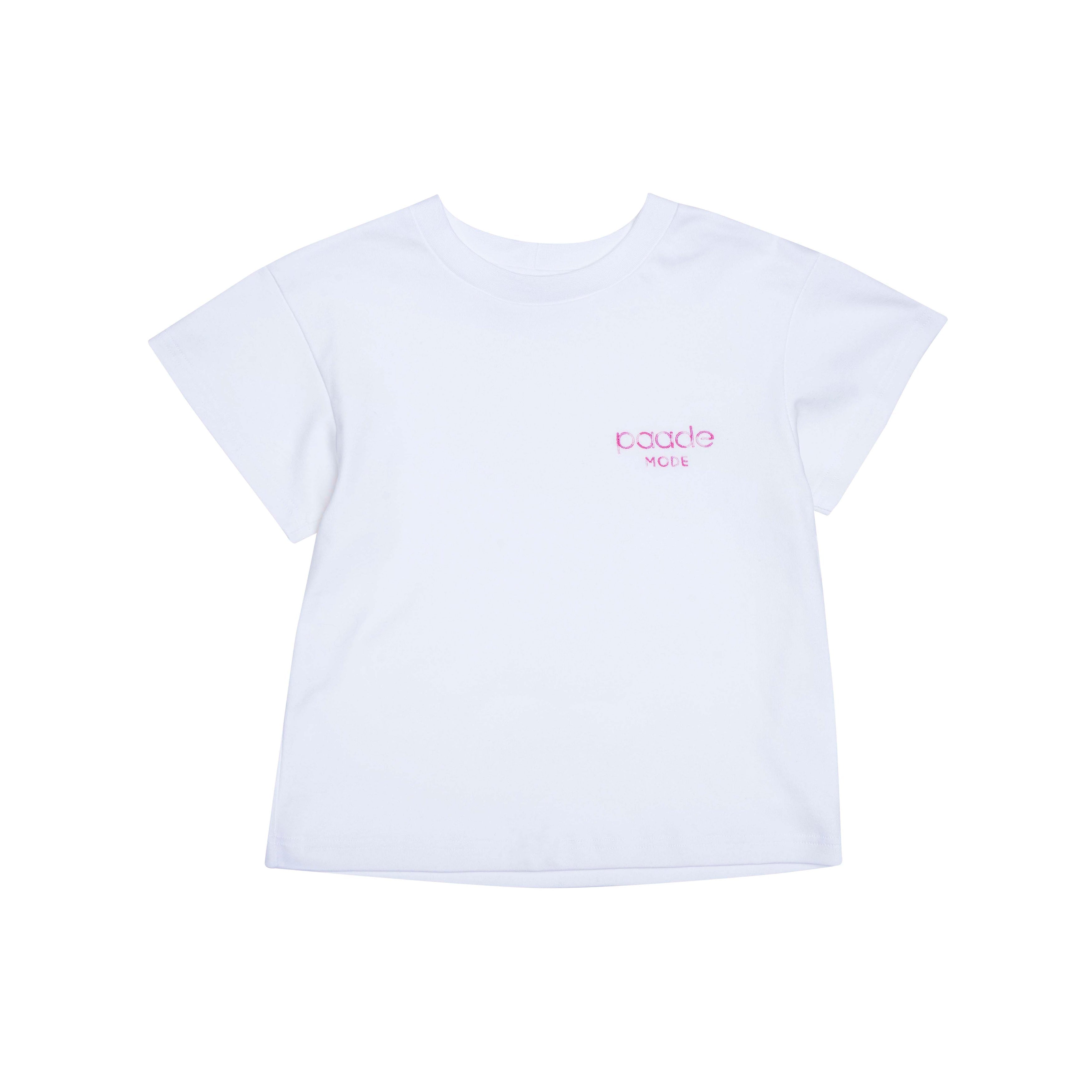 Jersey T-Shirt Paade Pink Logo, White