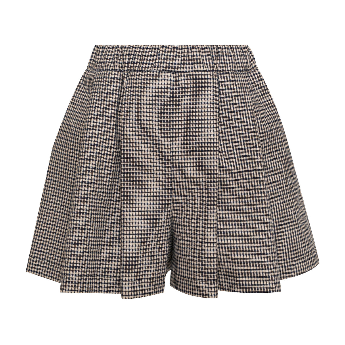 Cotton Skorts Pin Checks, Brown