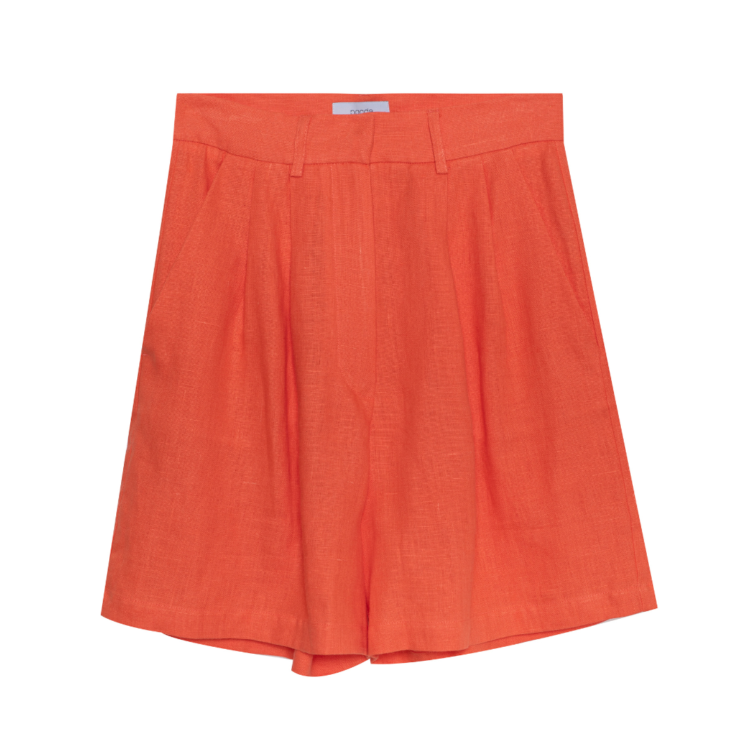 Linen Shorts Cruise Woman, Orange